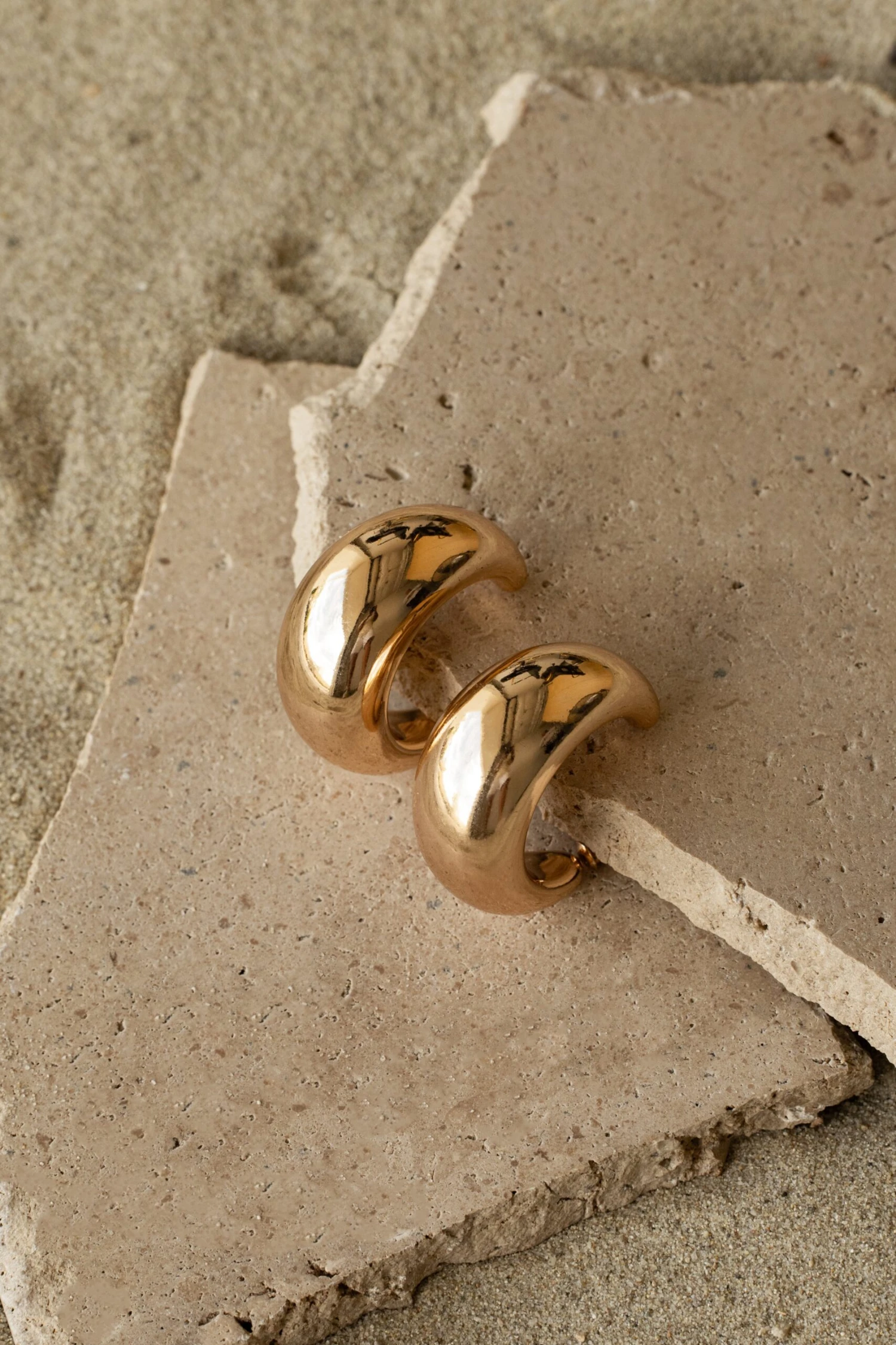 Gold Kylen Open Hoop Earrings