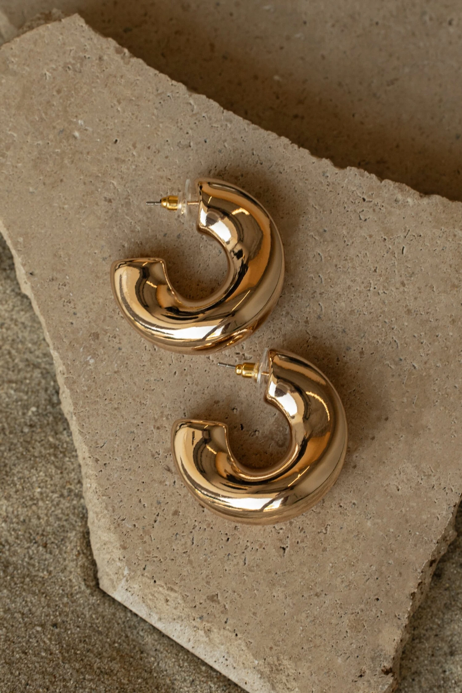 Gold Jass Hoop Earrings