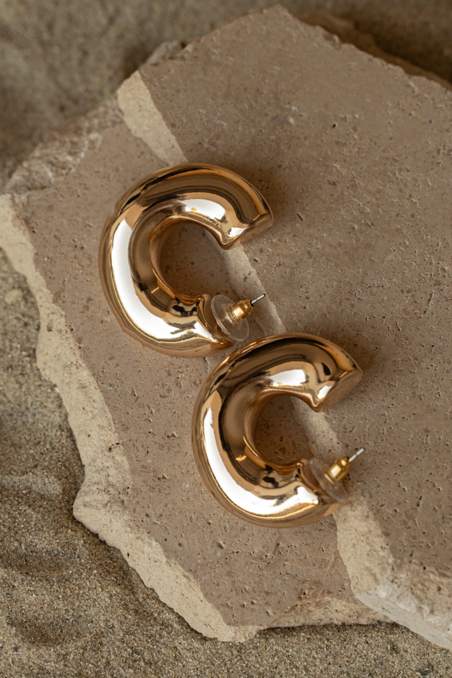 Gold Jass Hoop Earrings - Image 2