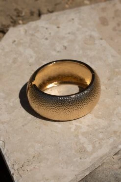 Gold Mora Textured Bracelet