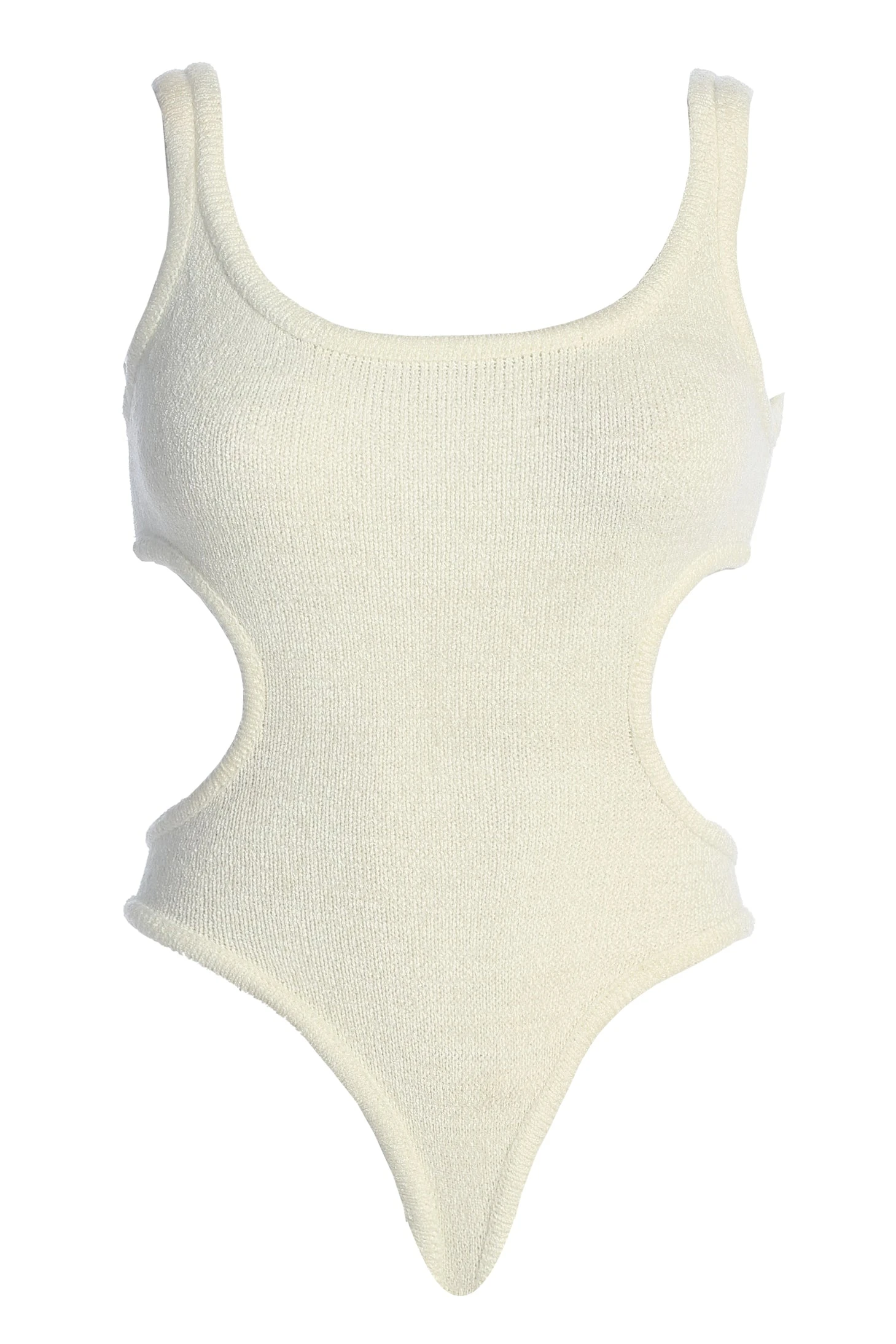 White Sunset Cut Out Bodysuit - Image 2