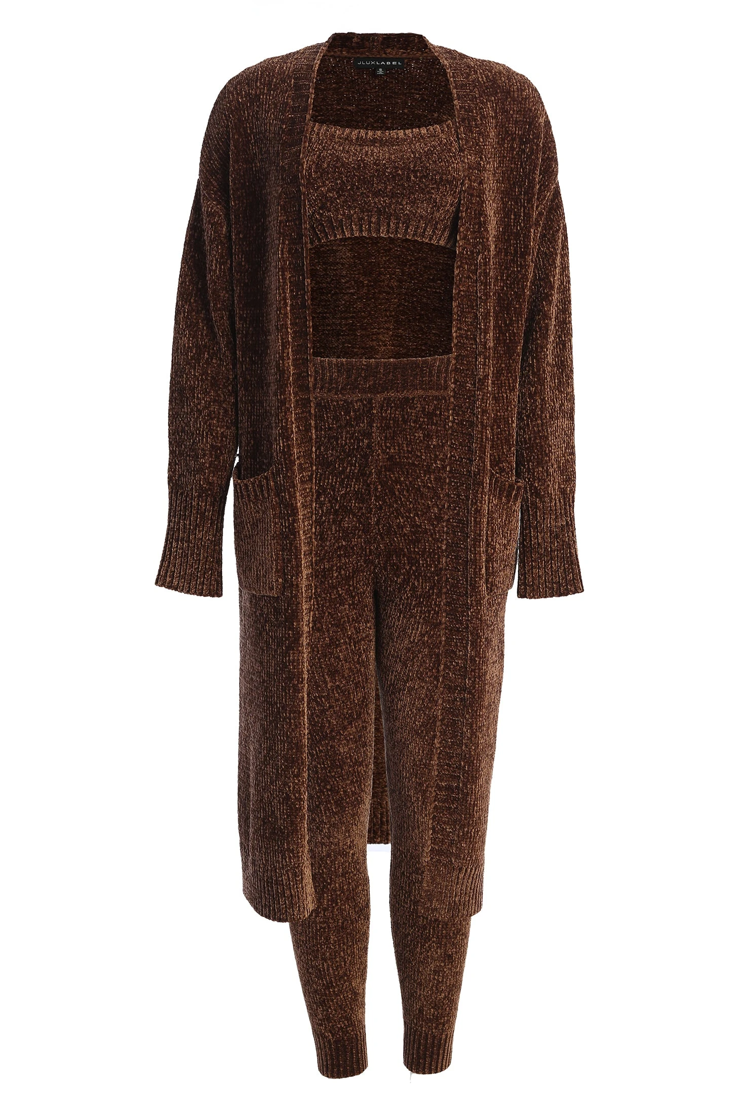 Chocolate Gemma Crop Chenille Top - Image 5