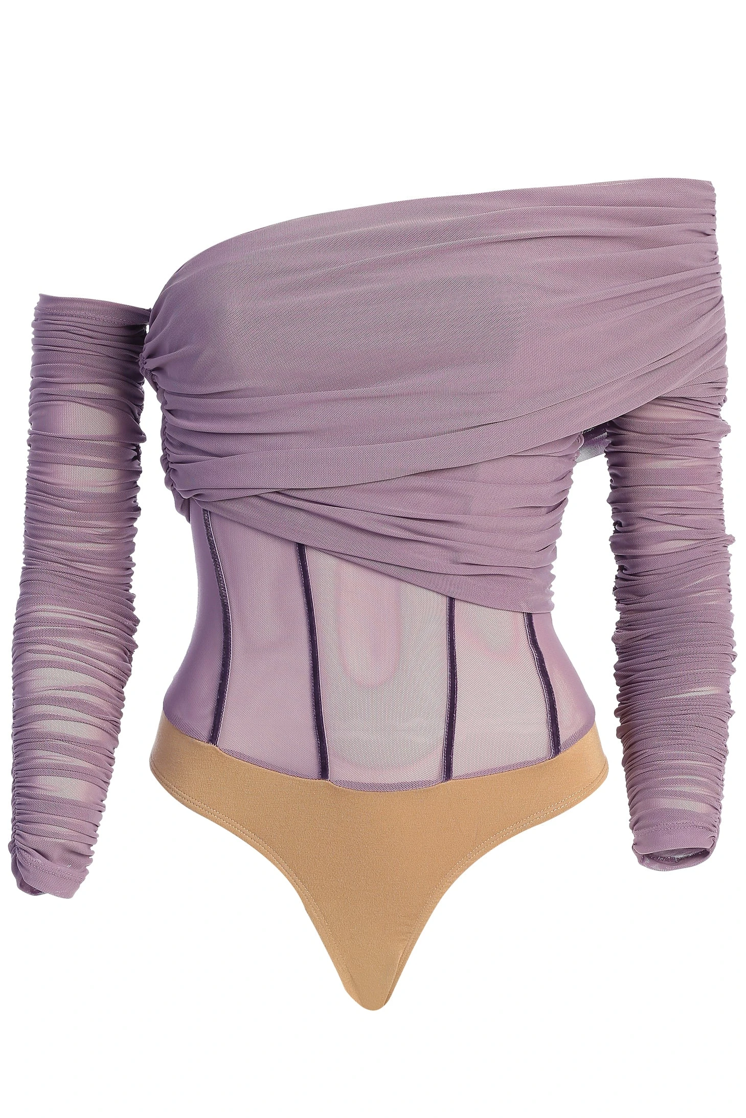 Purple Sheer Perfection Bodysuit - Image 3