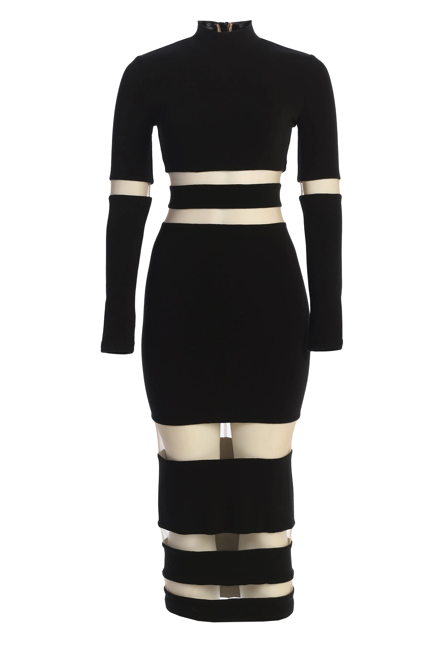 Noir The One Mock Neck Midi Dress - Image 2