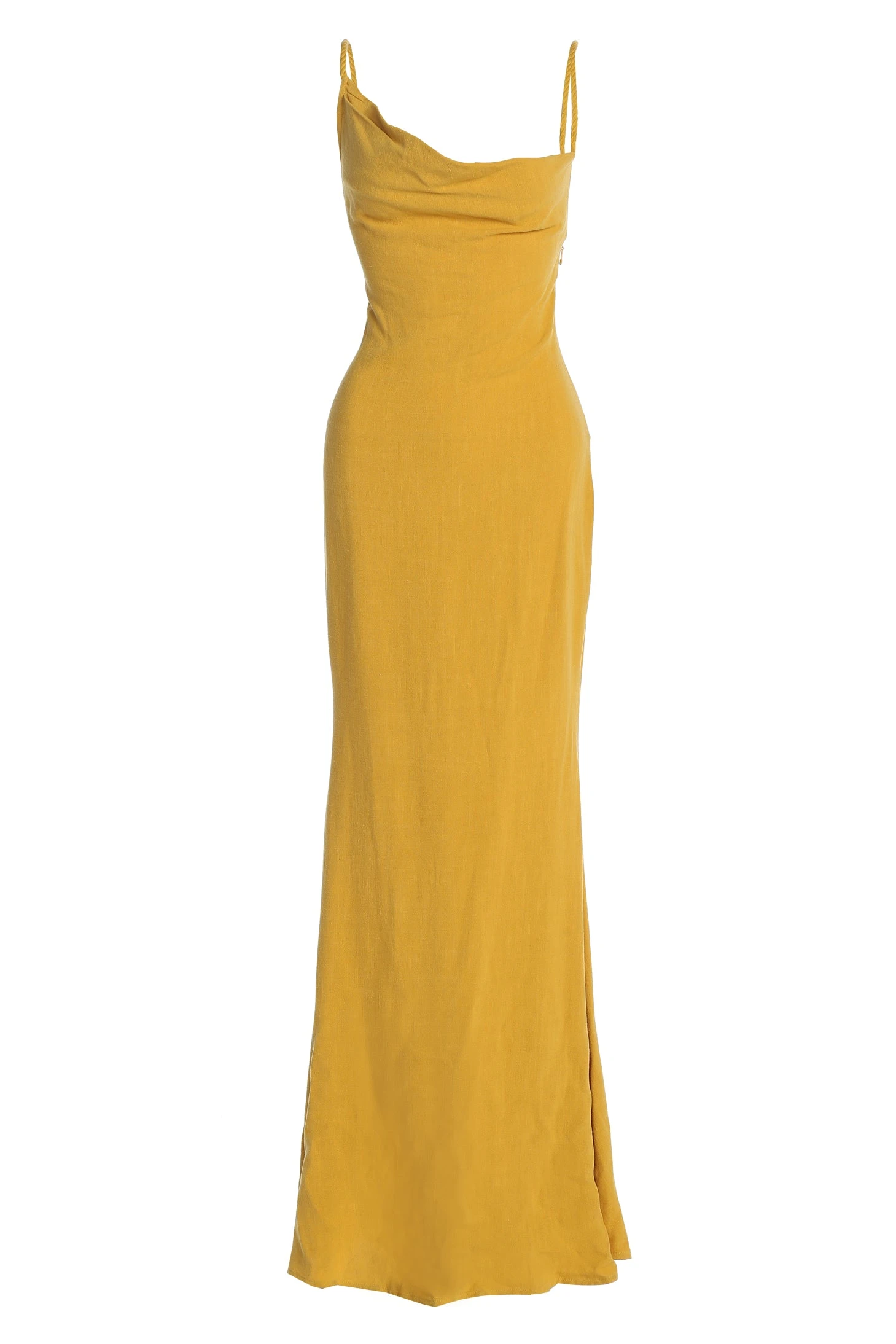 Yellow Adventure Awaits Linen Maxi Dress - Image 3