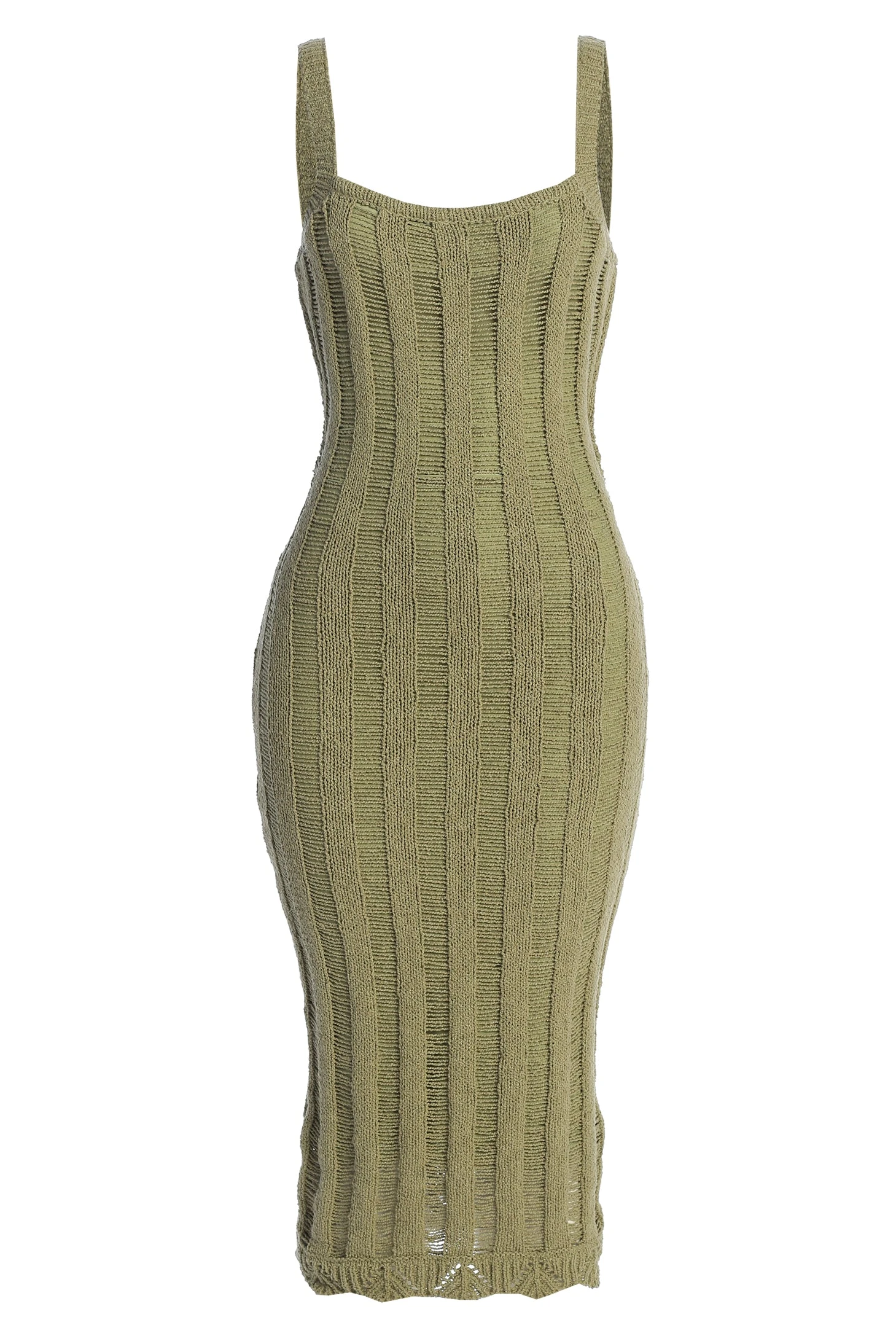 Moss Fine Knit Midi Dress - Image 3