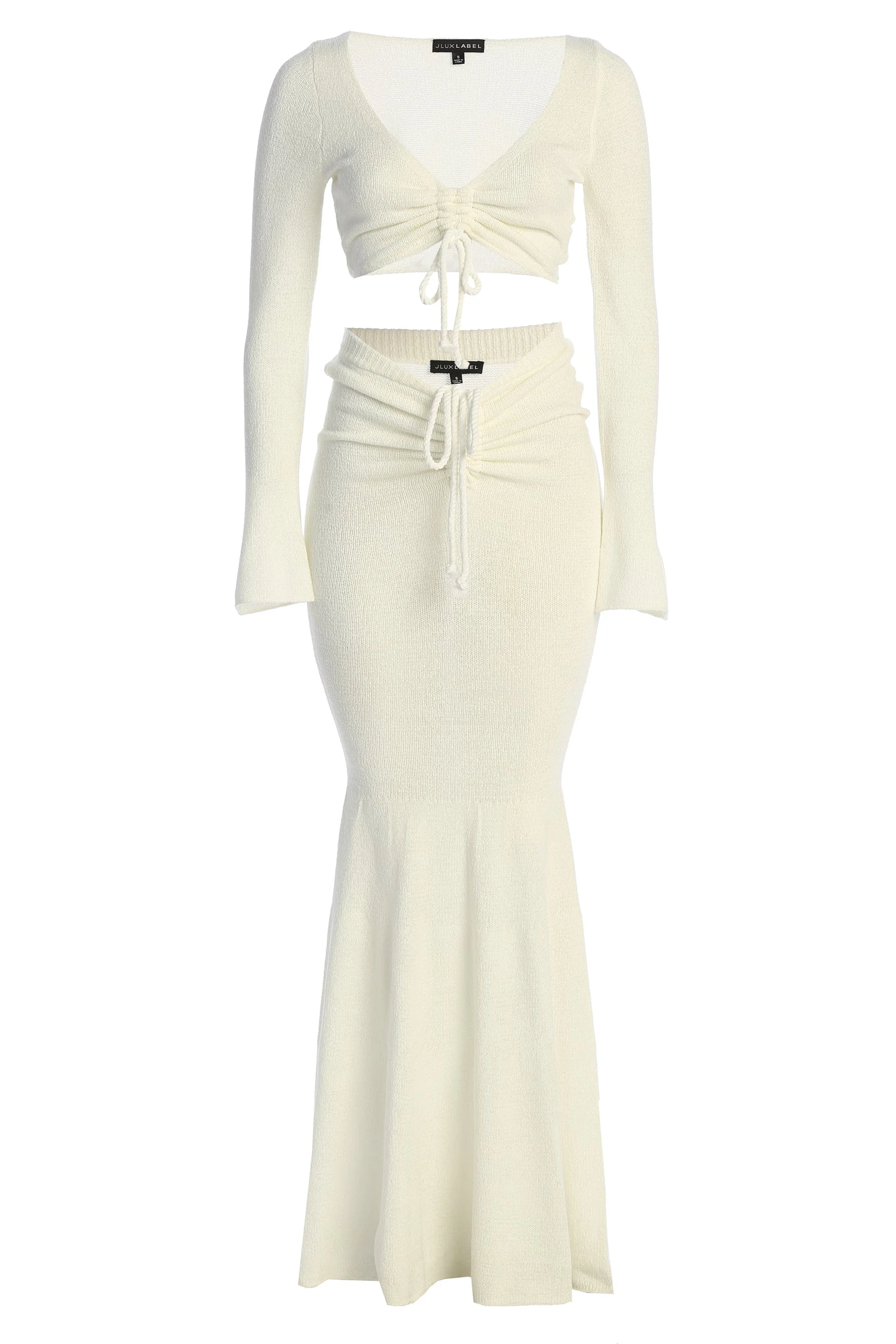 White Resort Two-Piece Skirt Set - Image 5