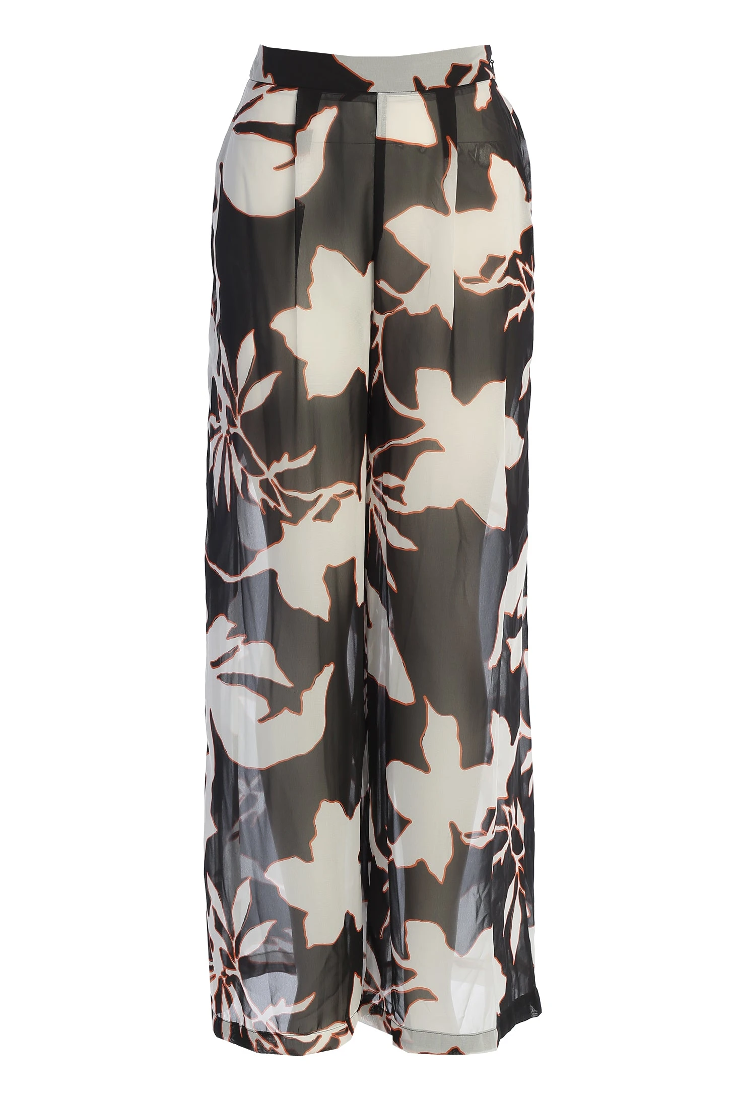 Ivory Floral Stay For A While Printed Trousers - Image 4