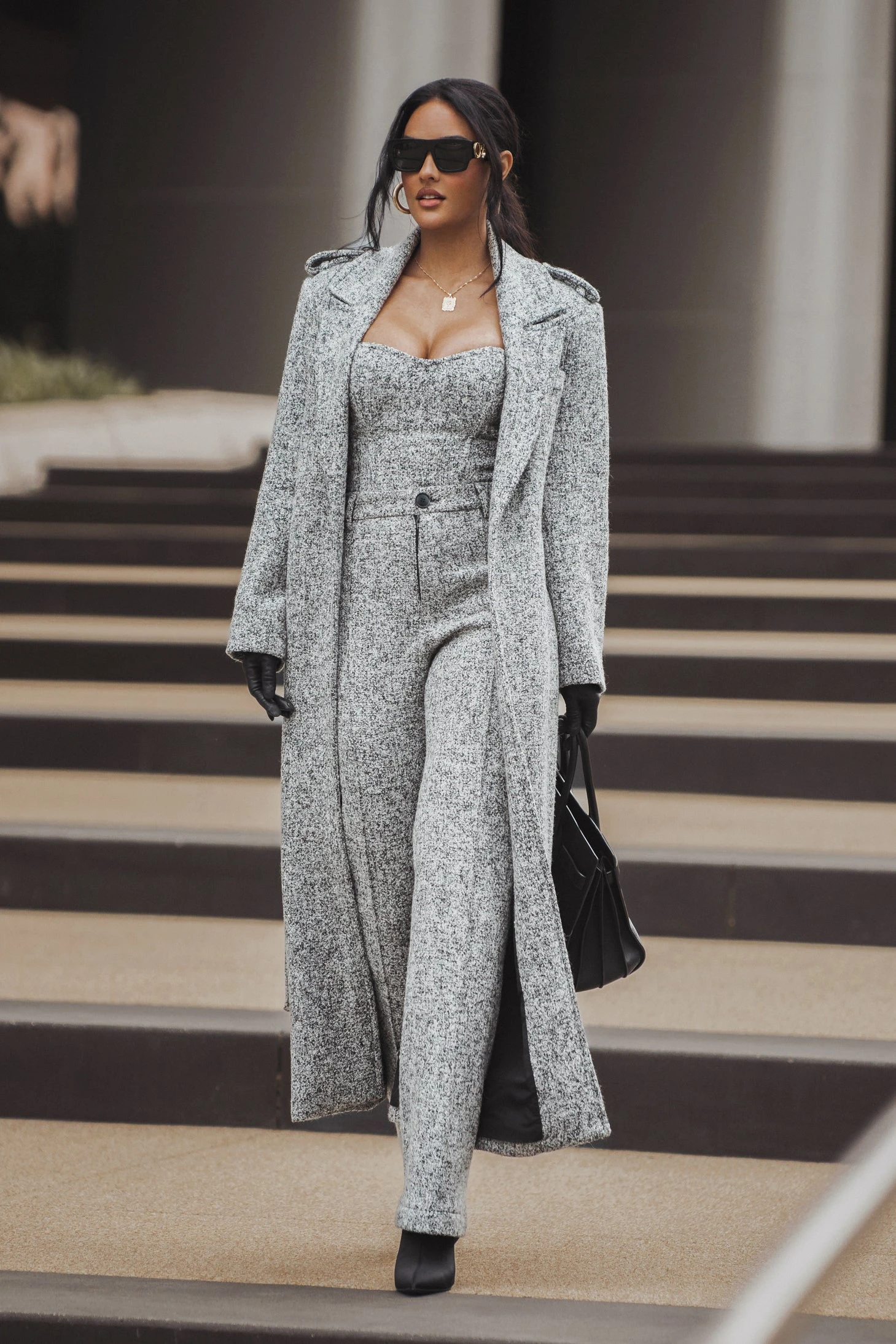 Lt. Grey All You Need Tweed Corset - Image 14