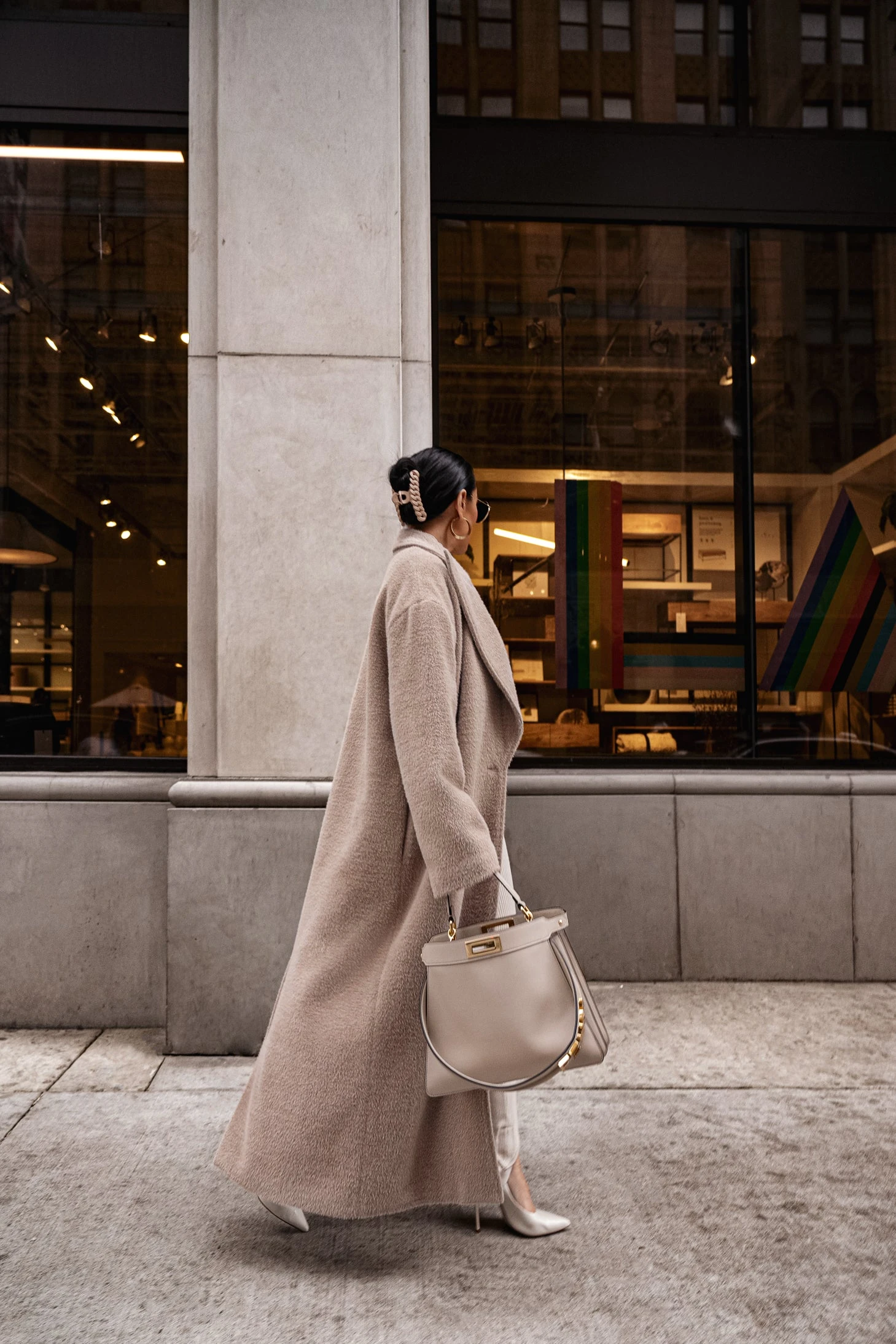 Sand Chelsie Longline Coat - Image 17