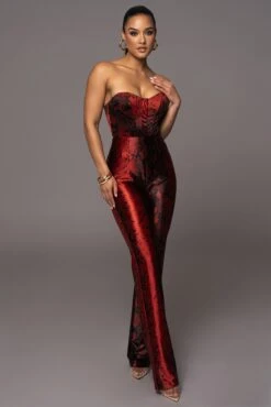 Red Stay The Night Corset