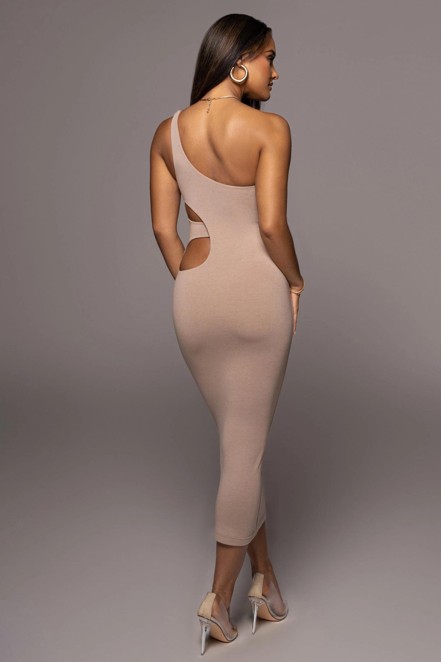 Beige Zuzanna Cutout Dress - Image 8