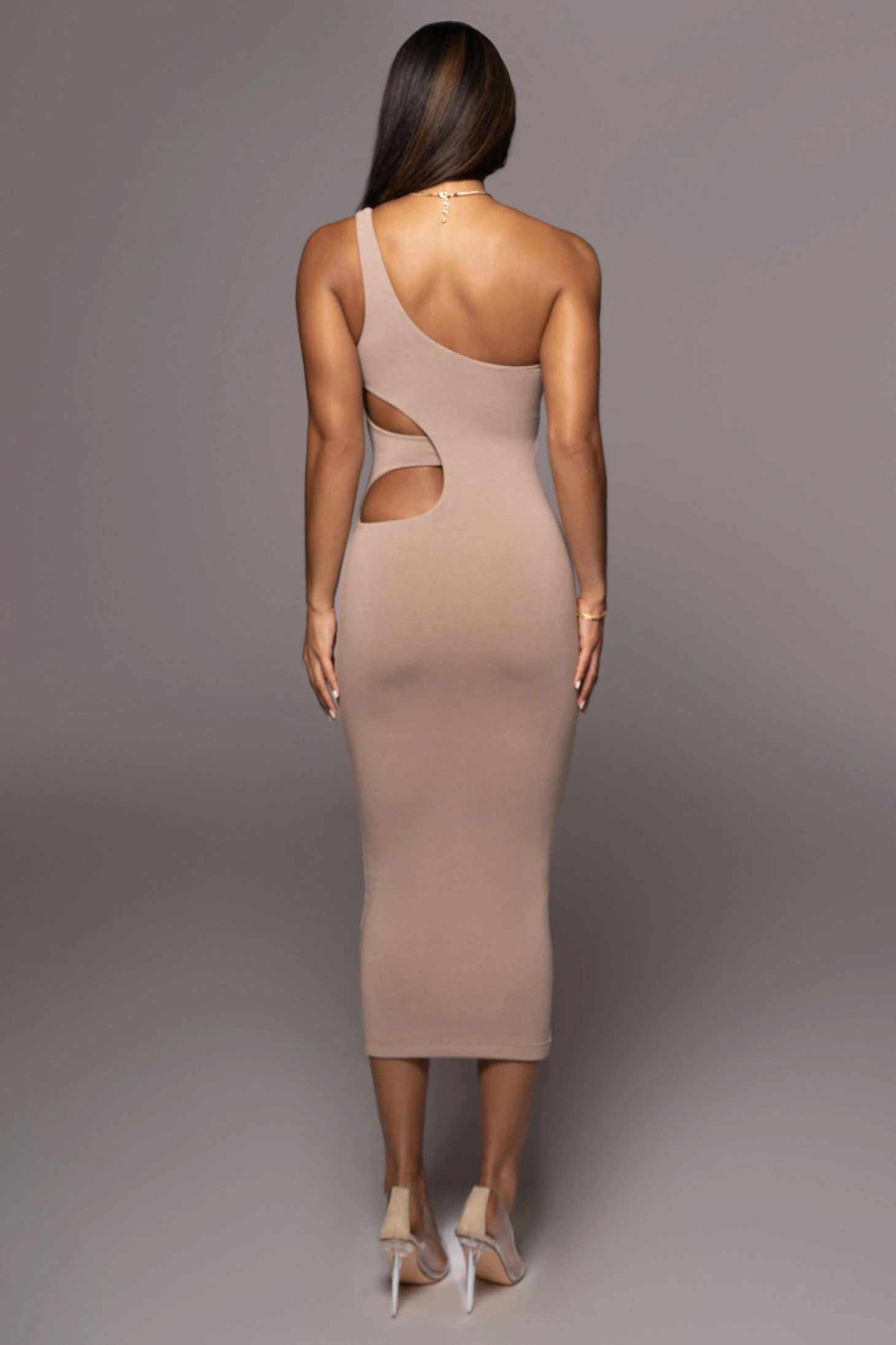 Beige Zuzanna Cutout Dress - Image 2