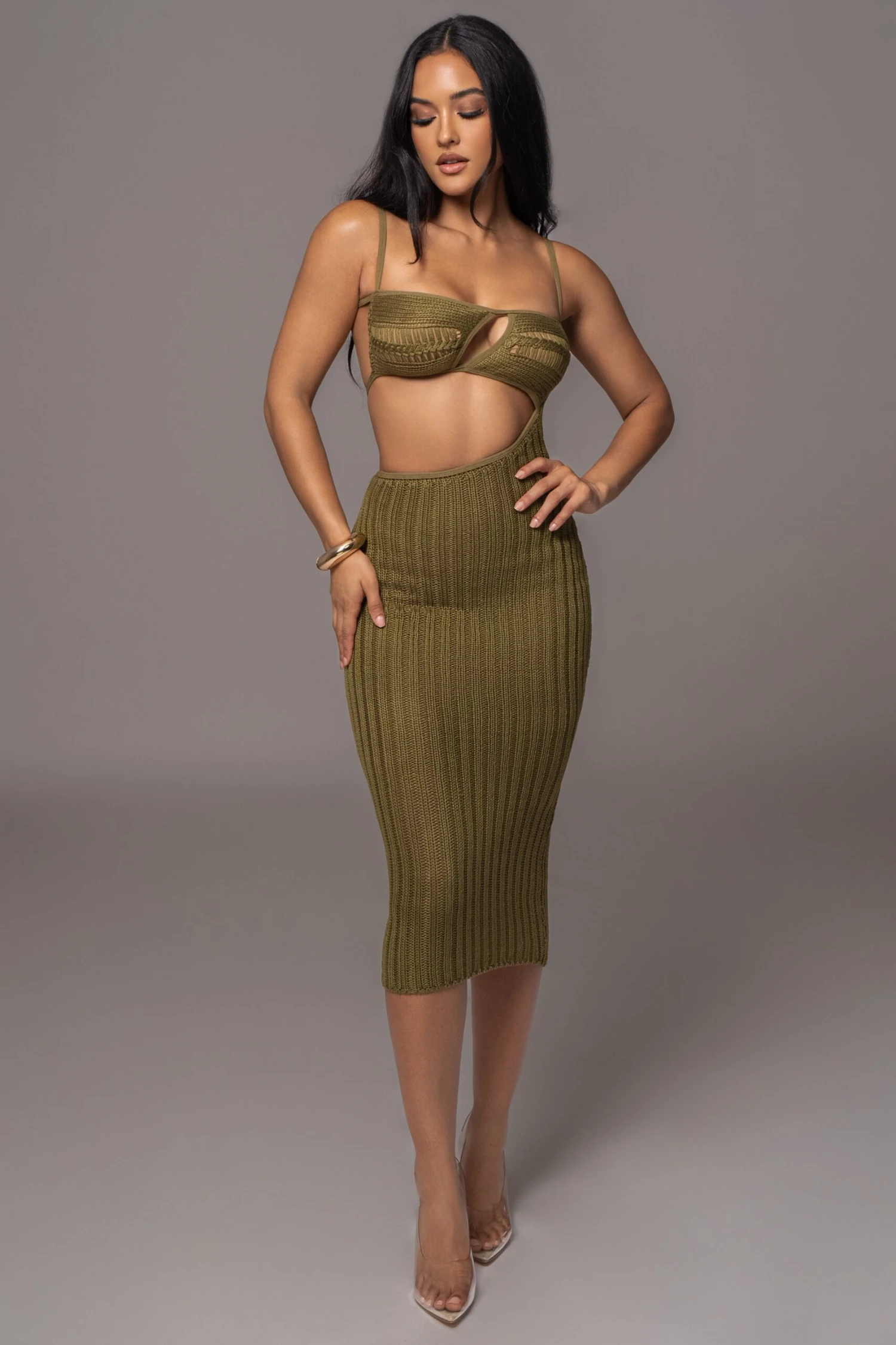 Olive Coastal Escape Dress - Image 8