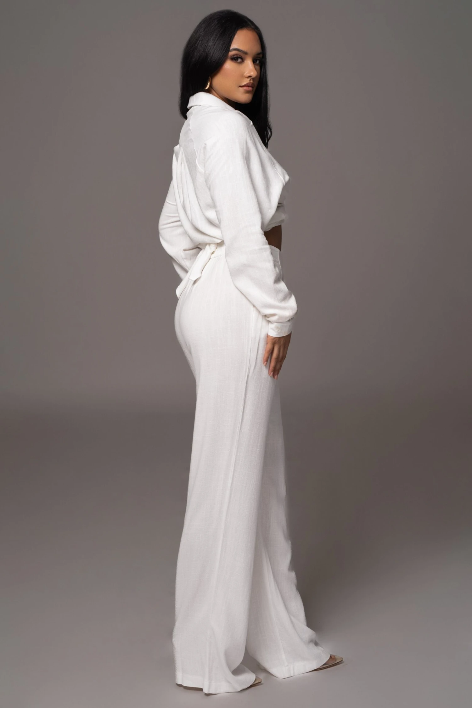 Ivory Thea Linen Pants - Image 9