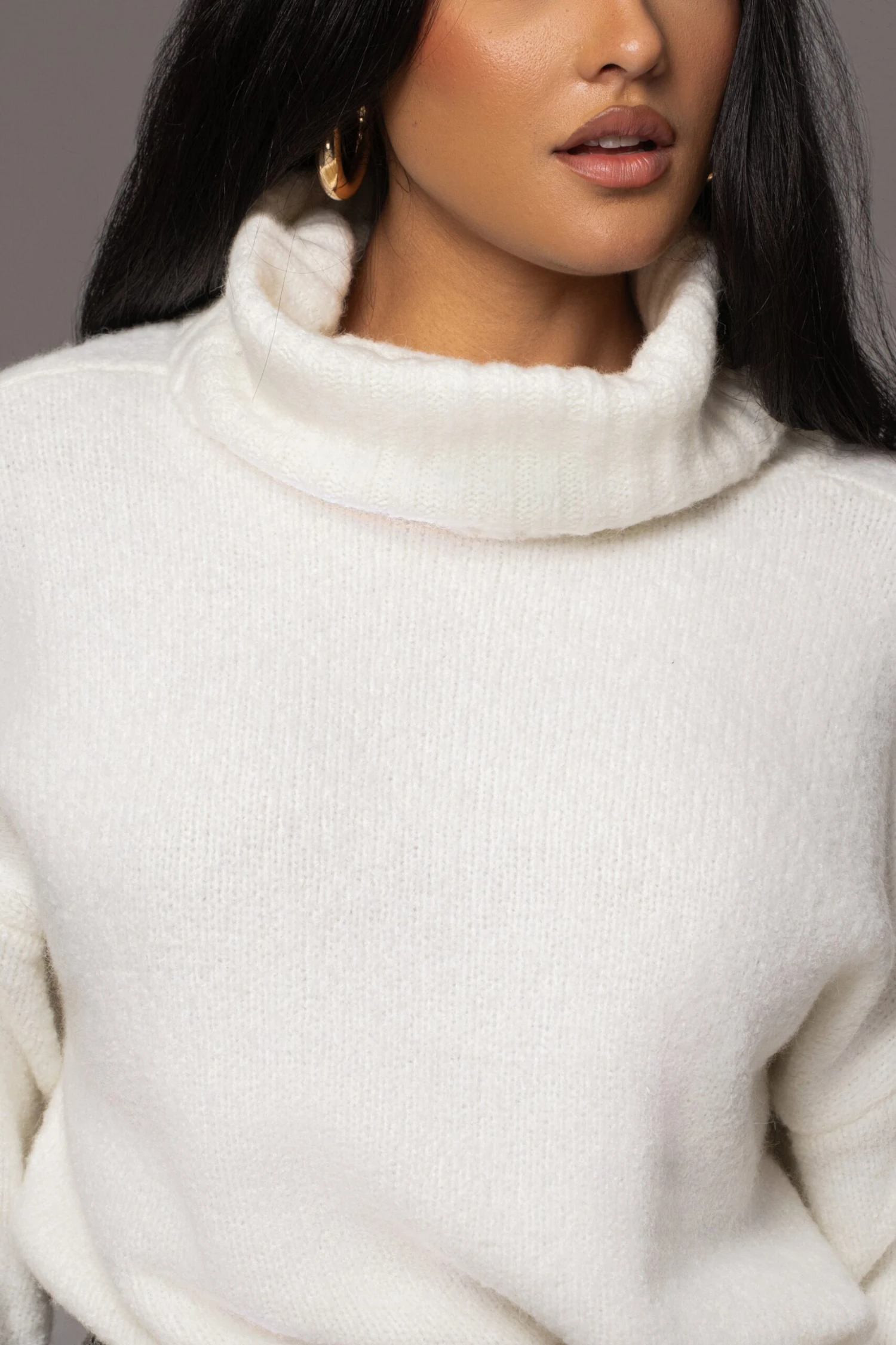 Ivory Beginnings Sweater KnitTurtleneck - Image 7