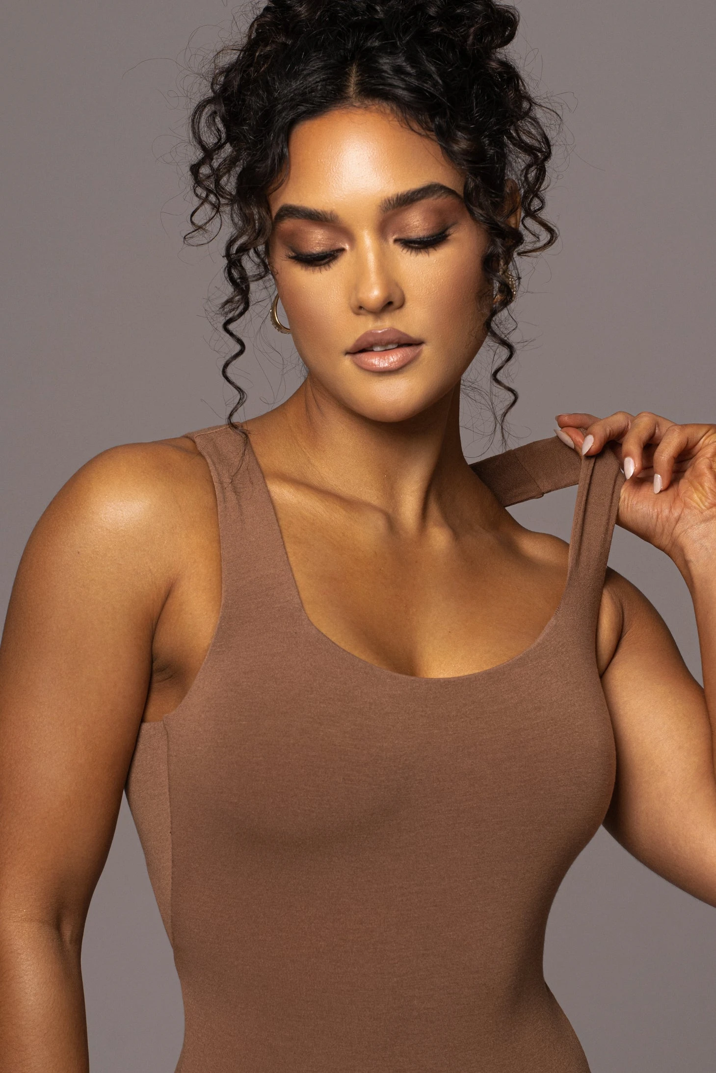 Pecan Brianne Cutout Bodysuit - Image 5