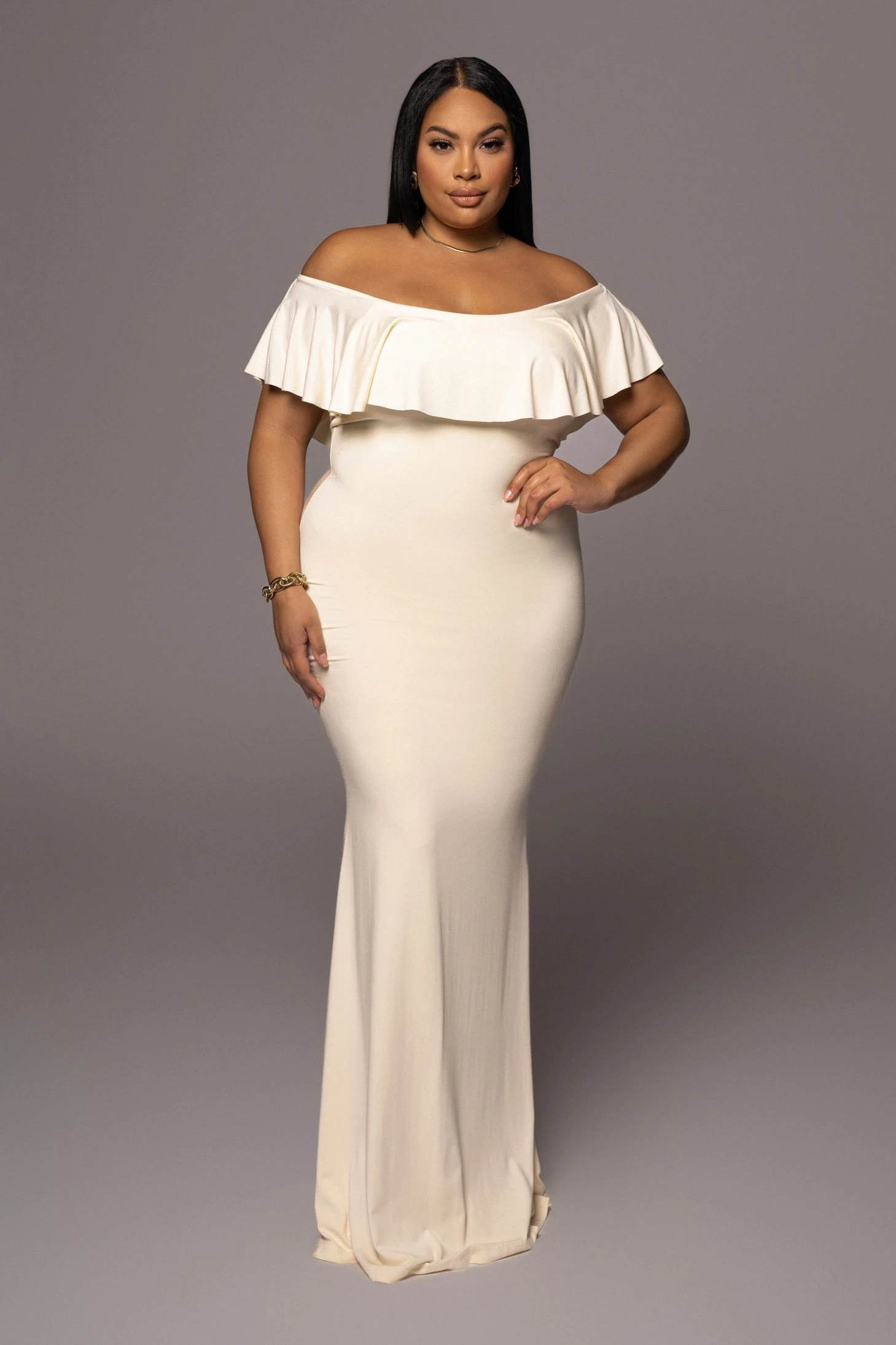 Buttercream Estelle Ruffled Maxi Dress - Image 2