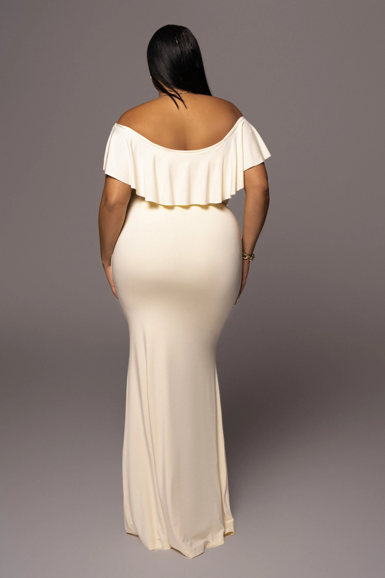 Buttercream Estelle Ruffled Maxi Dress - Image 10
