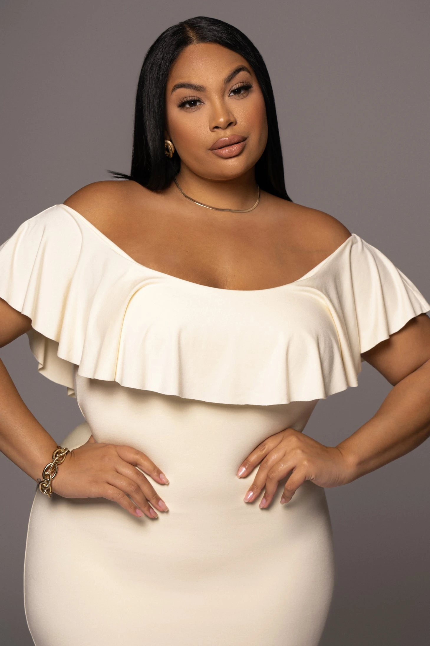 Buttercream Estelle Ruffled Maxi Dress - Image 6