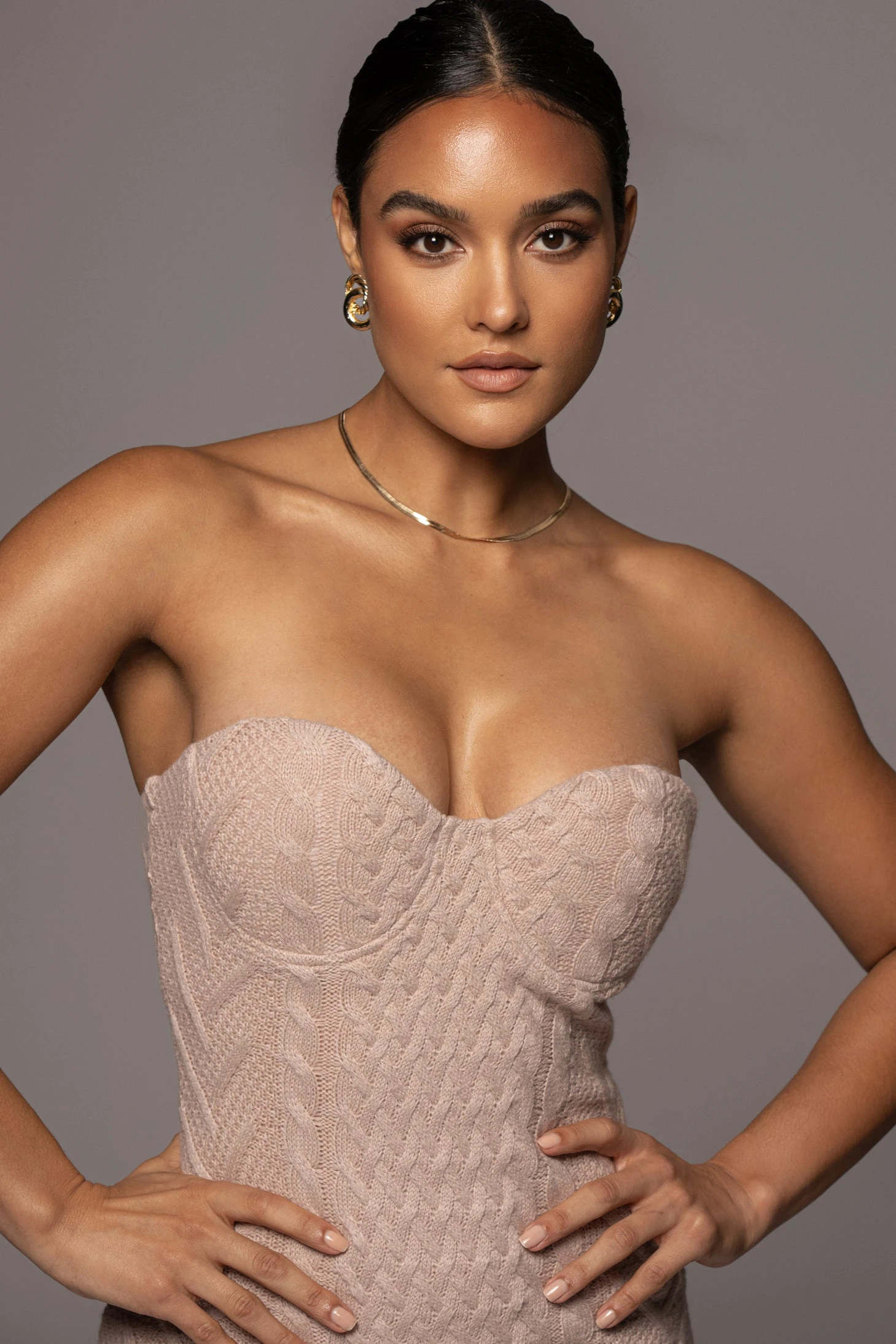 Beige Shades Of You Bustier Dress - Image 3