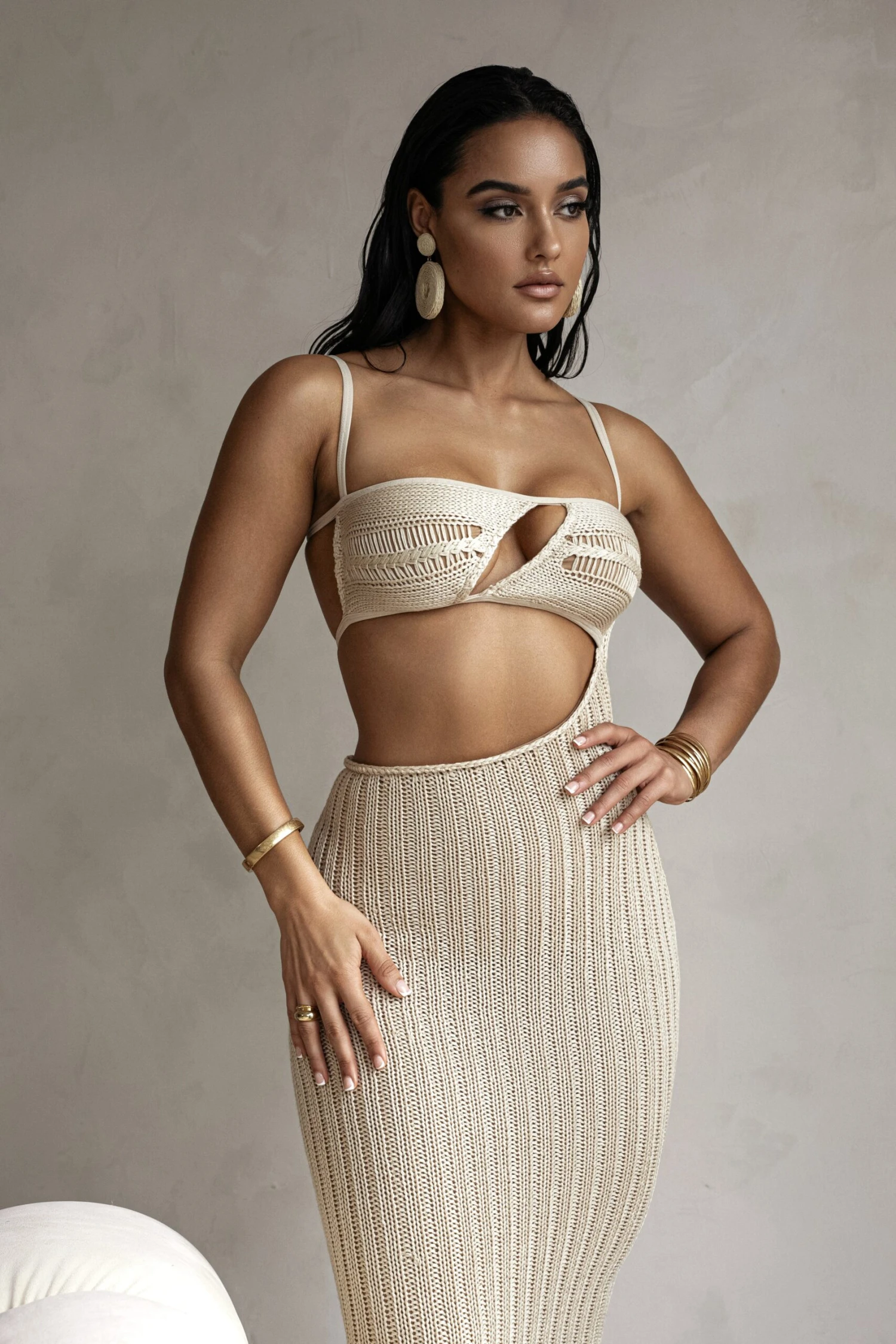 Beige Coastal Escape Dress - Image 5