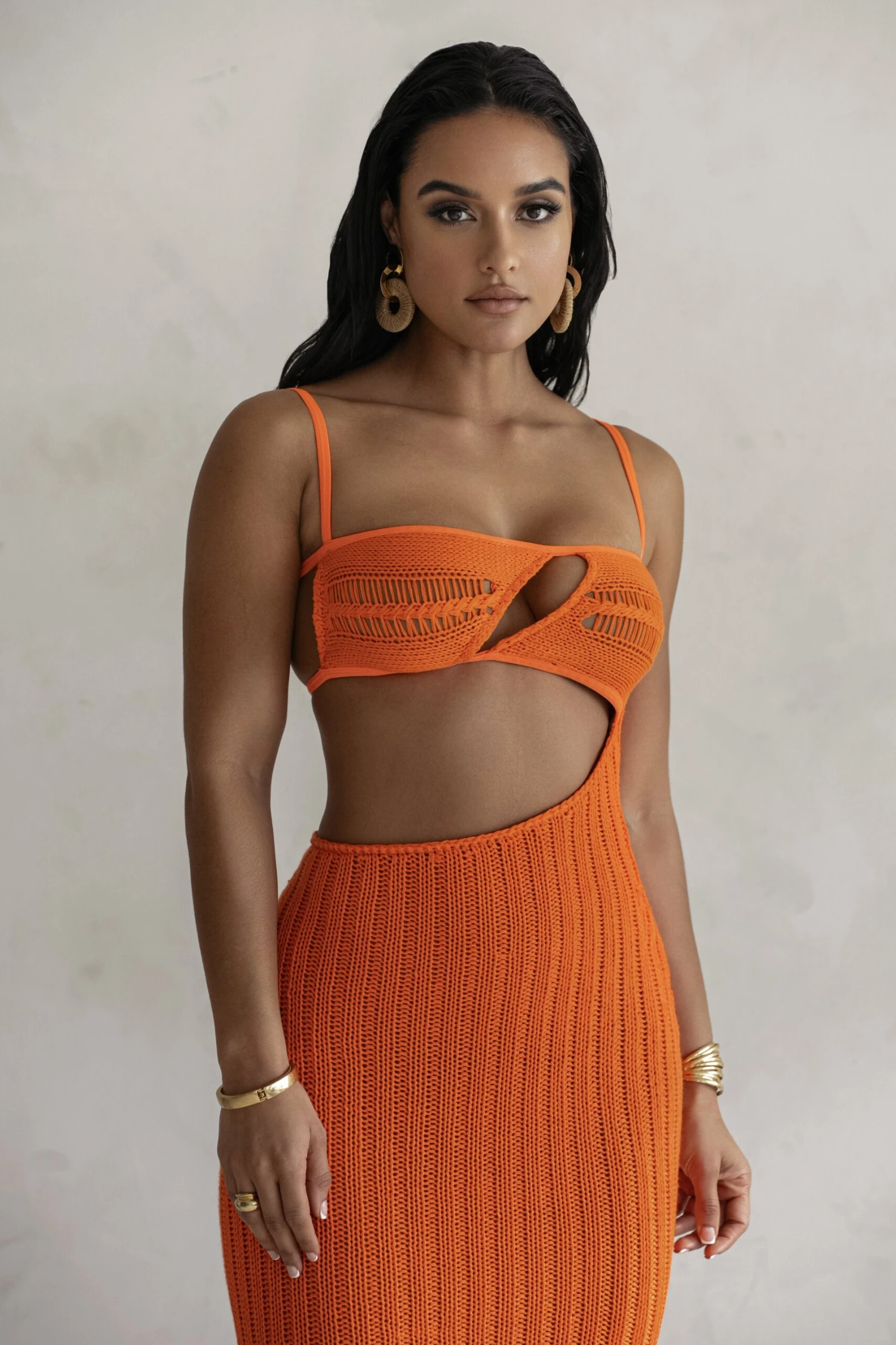 Orange Coastal Escape Dress - Image 4