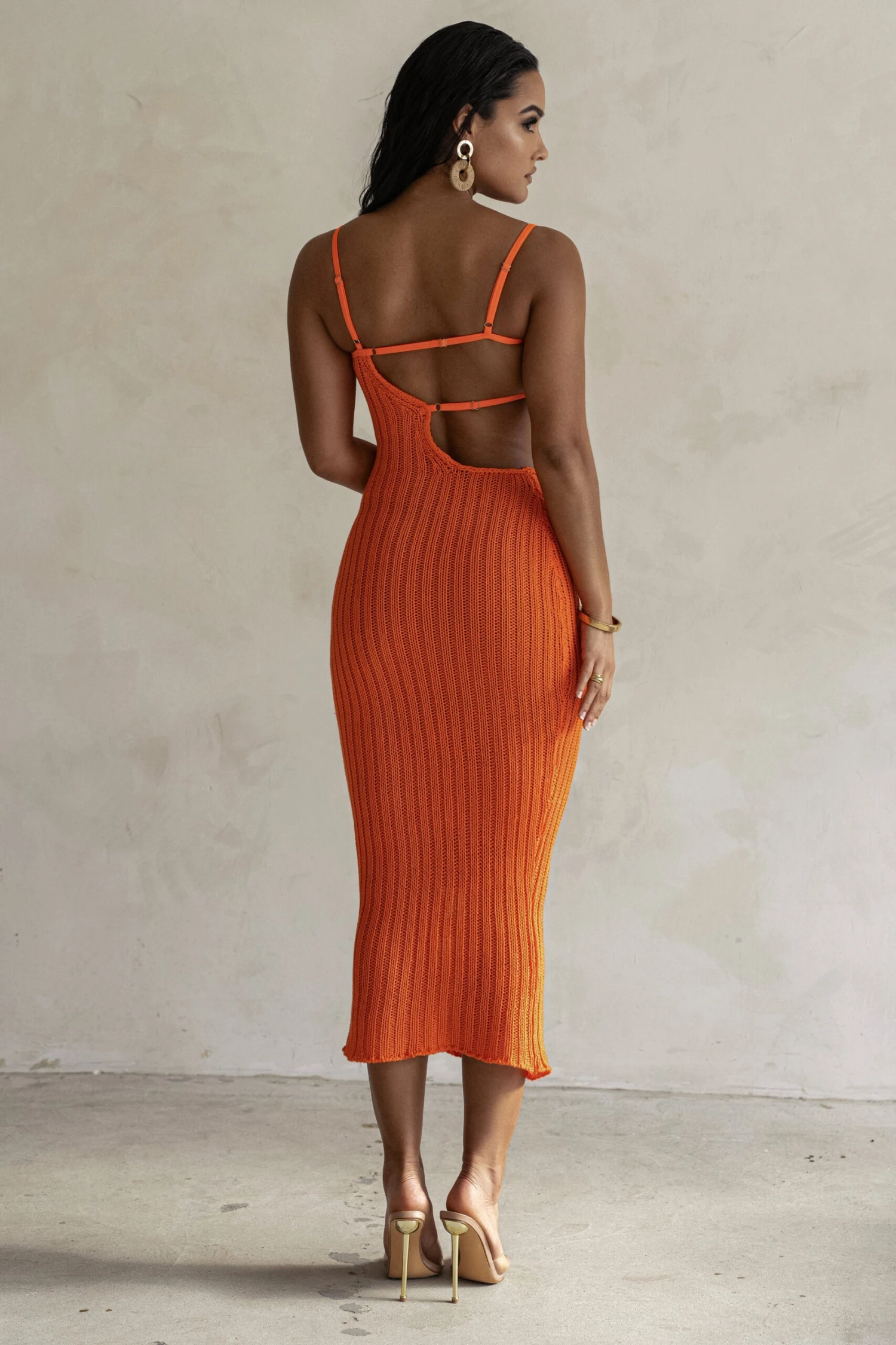 Orange Coastal Escape Dress - Image 9