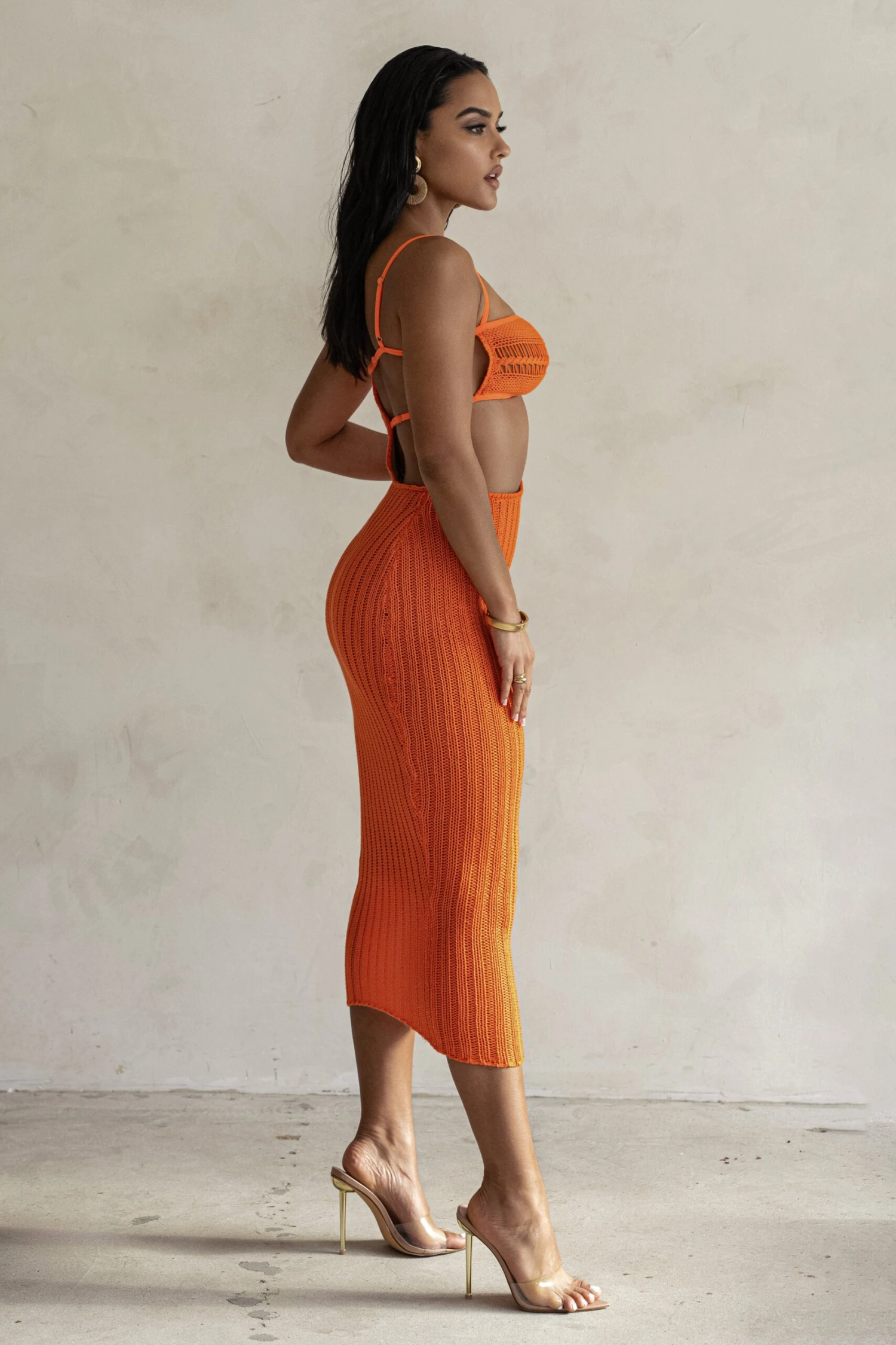 Orange Coastal Escape Dress - Image 8