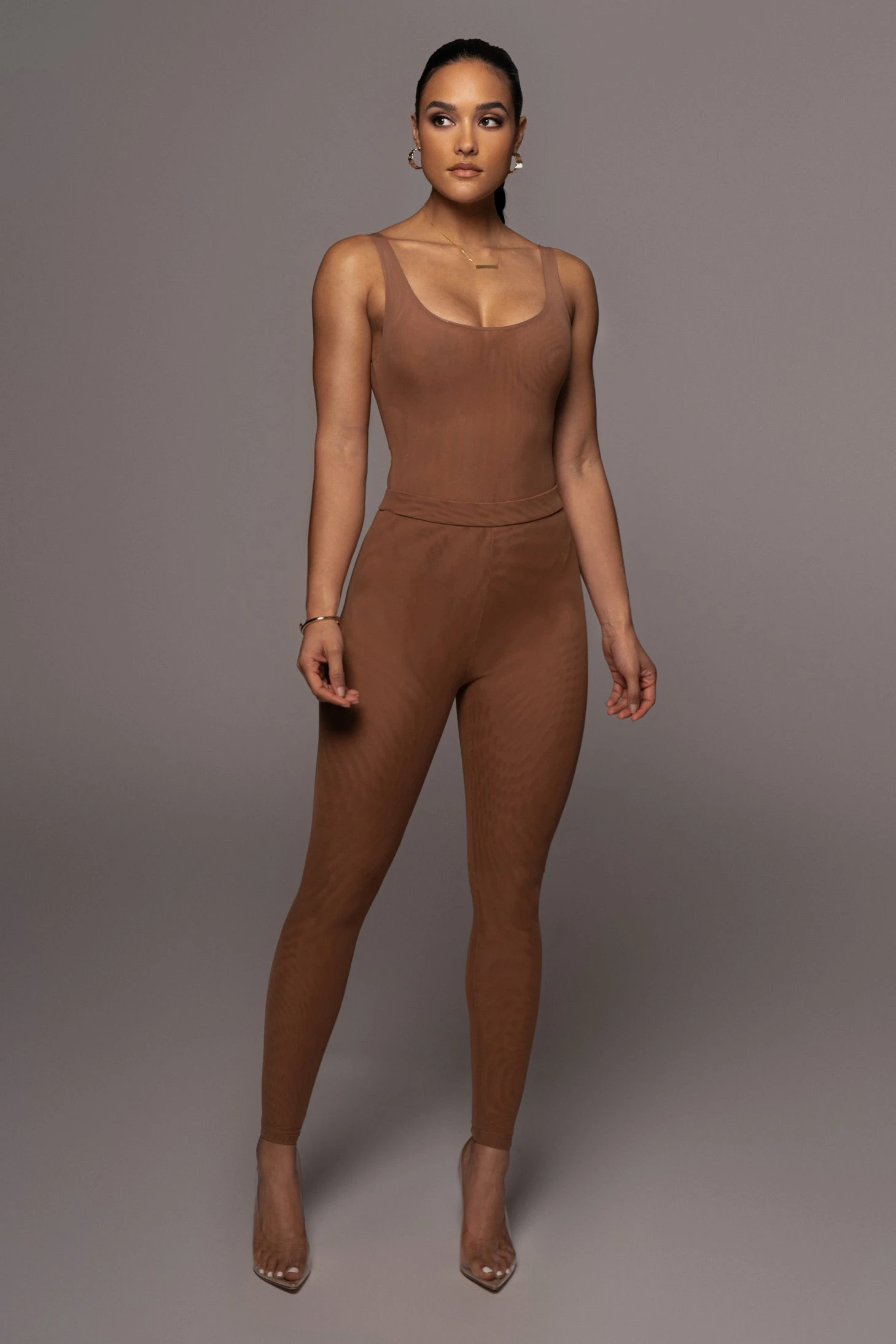 Pecan Nina Mesh Pants - Image 6