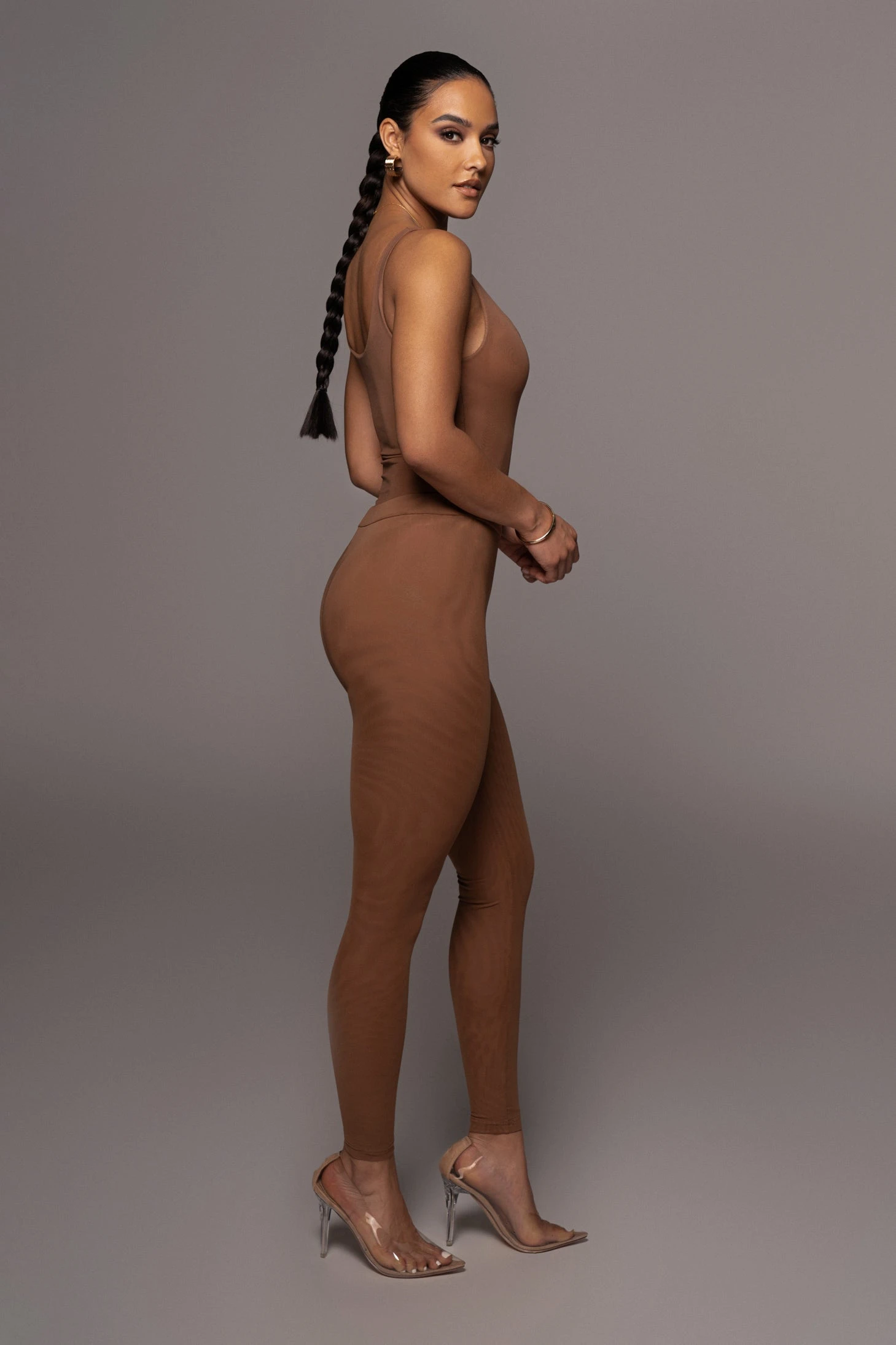 Pecan Nina Mesh Pants - Image 7