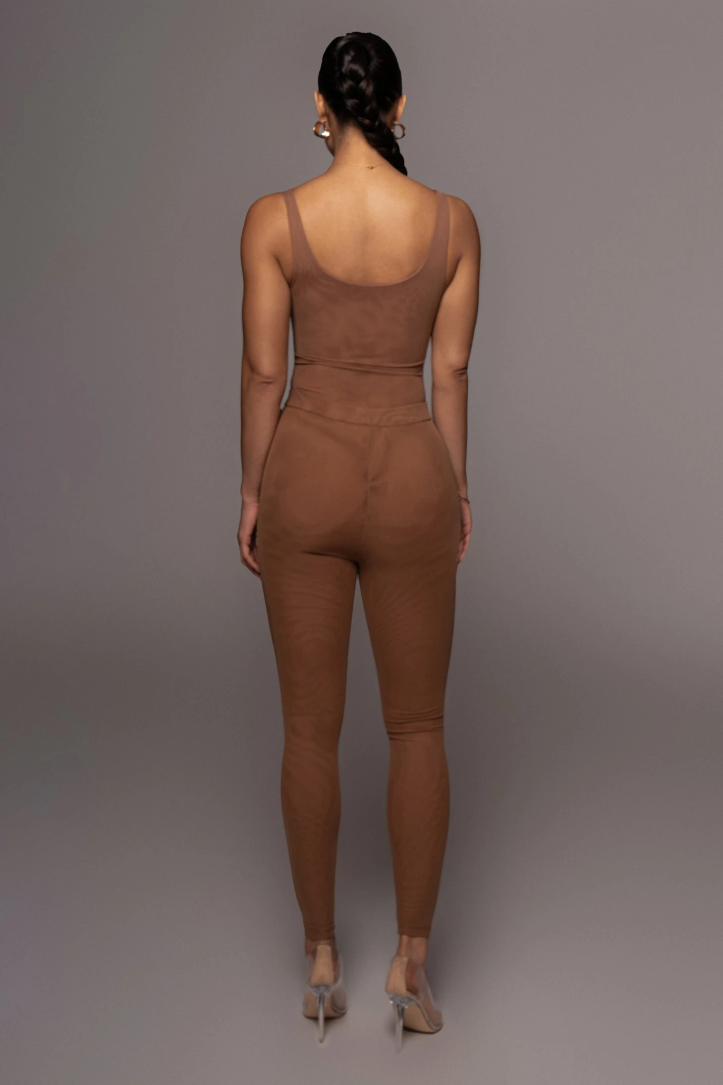 Pecan Nina Mesh Pants - Image 9