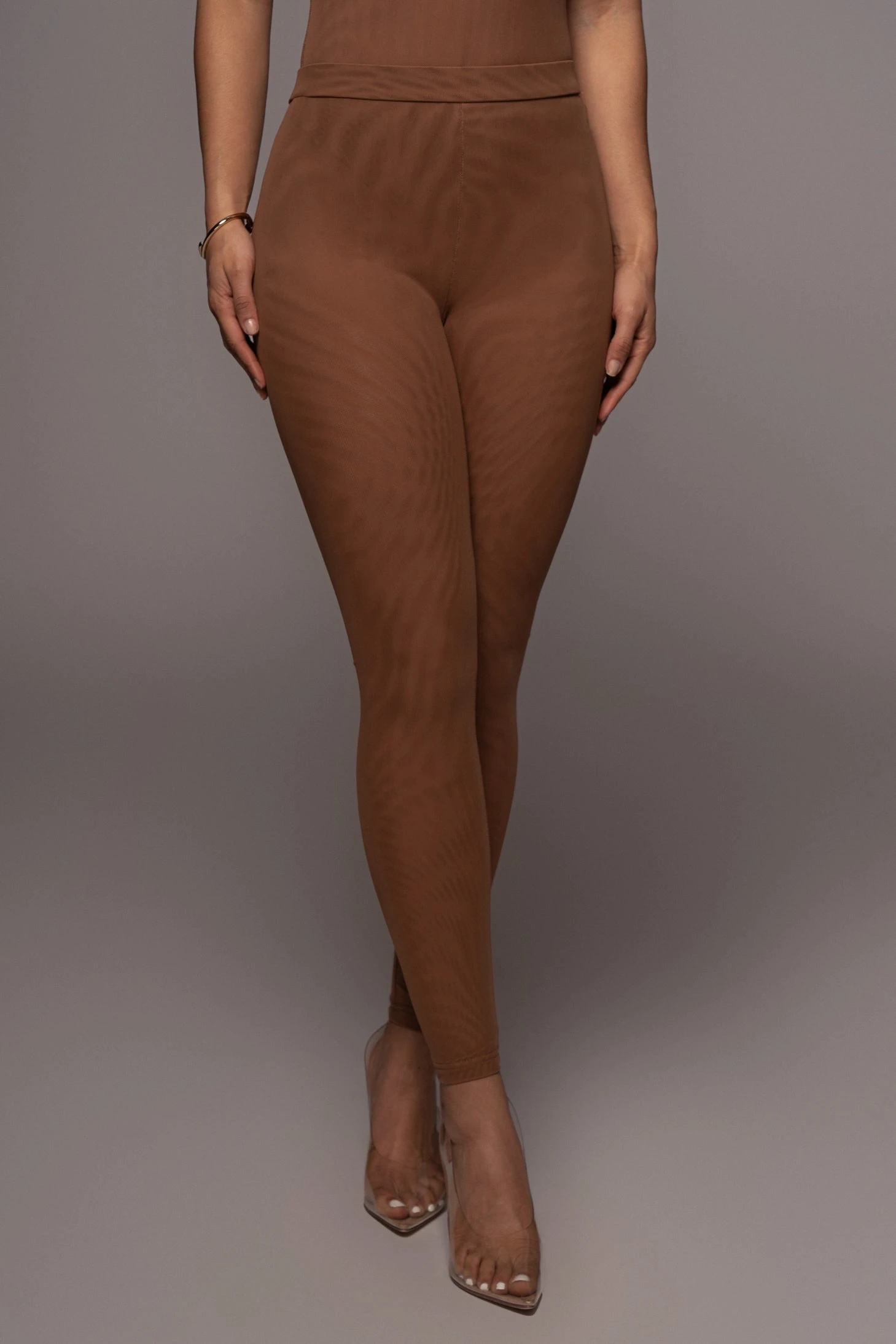 Pecan Nina Mesh Pants