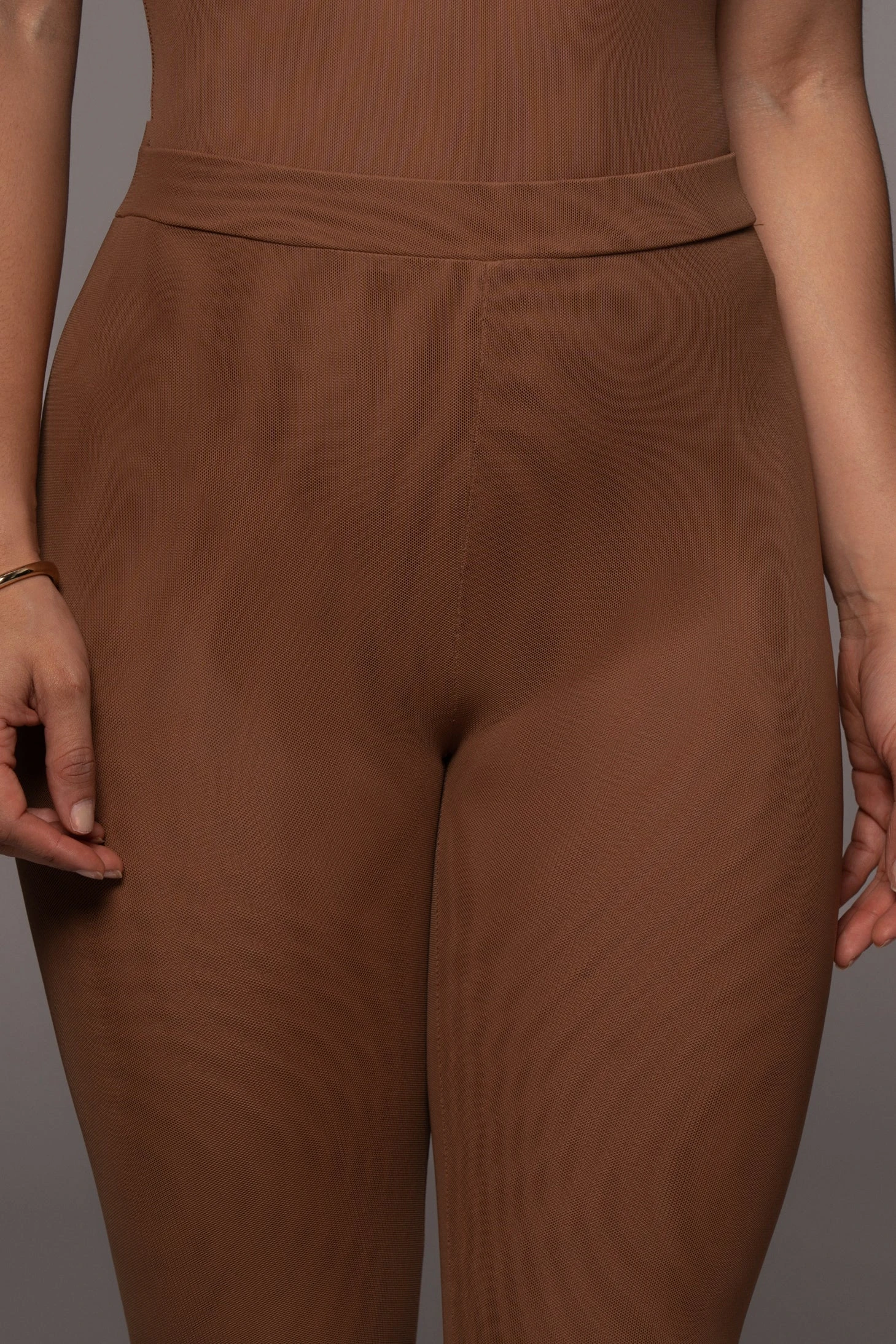 Pecan Nina Mesh Pants - Image 5