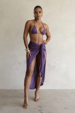 Purple Hidden Oasis Bikini Set