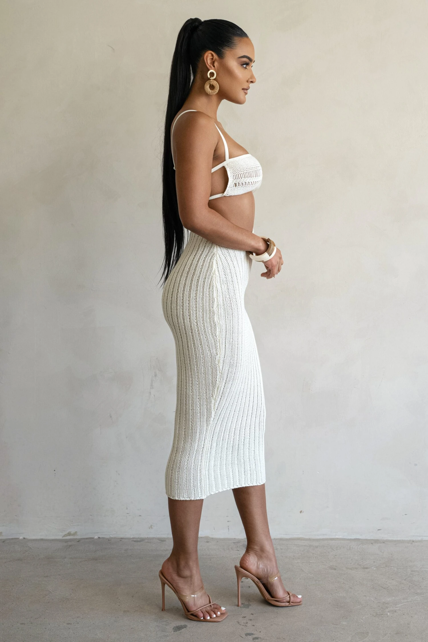 Off White Coastal Escape Dress - Image 6