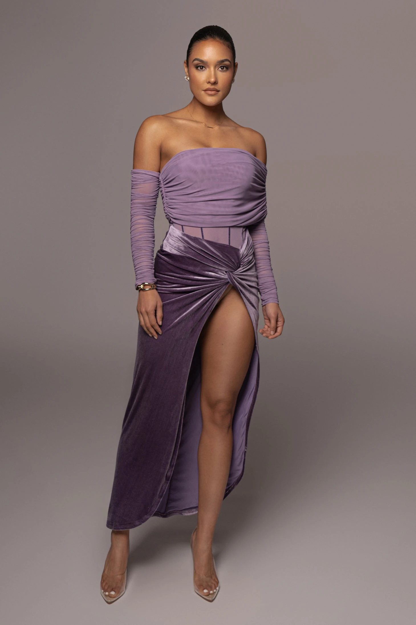 Purple Sheer Perfection Bodysuit - Image 2