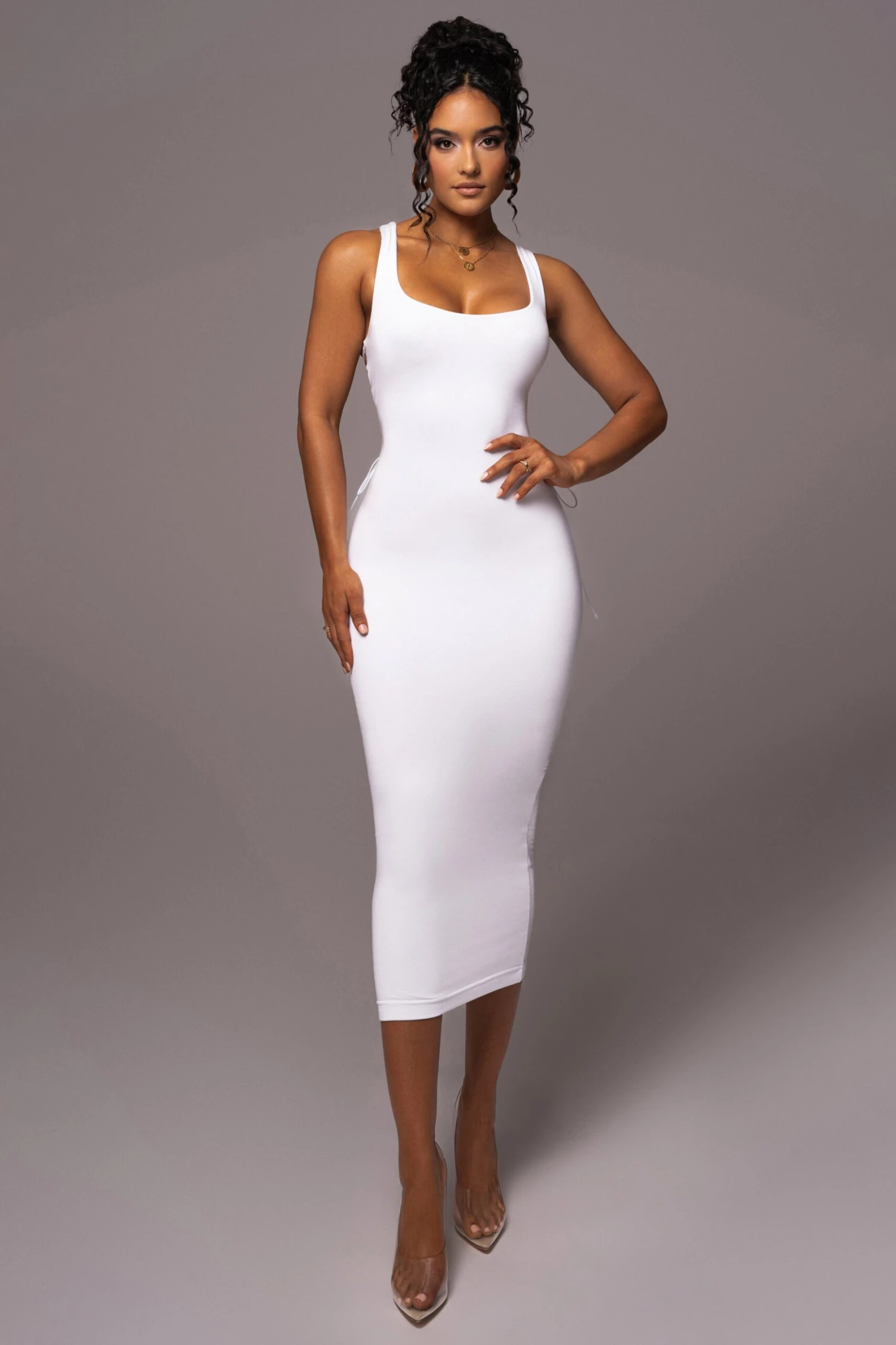 Ivory Late Nights Midi Dress - Image 3