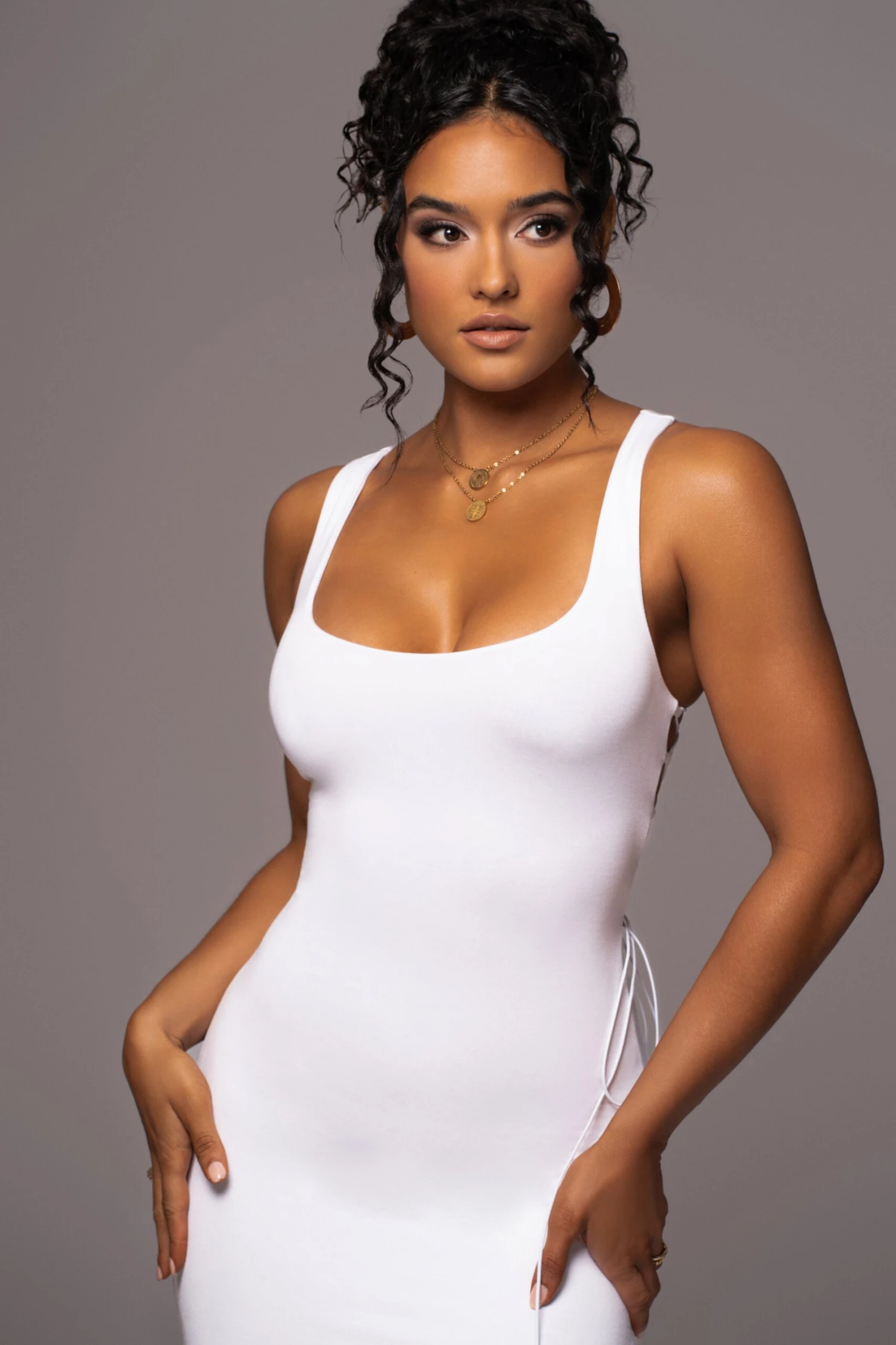 Ivory Late Nights Midi Dress - Image 4