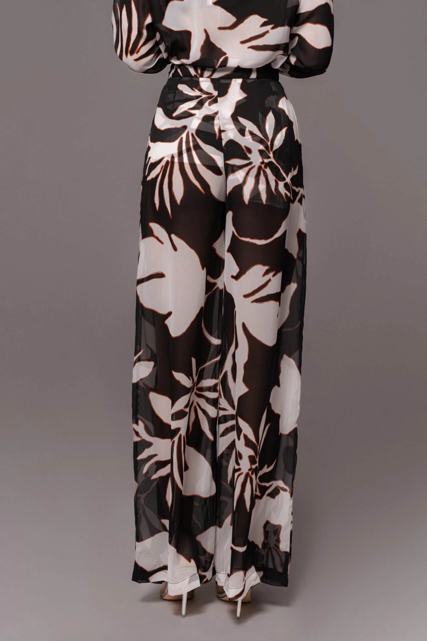 Ivory Floral Stay For A While Printed Trousers - Image 7