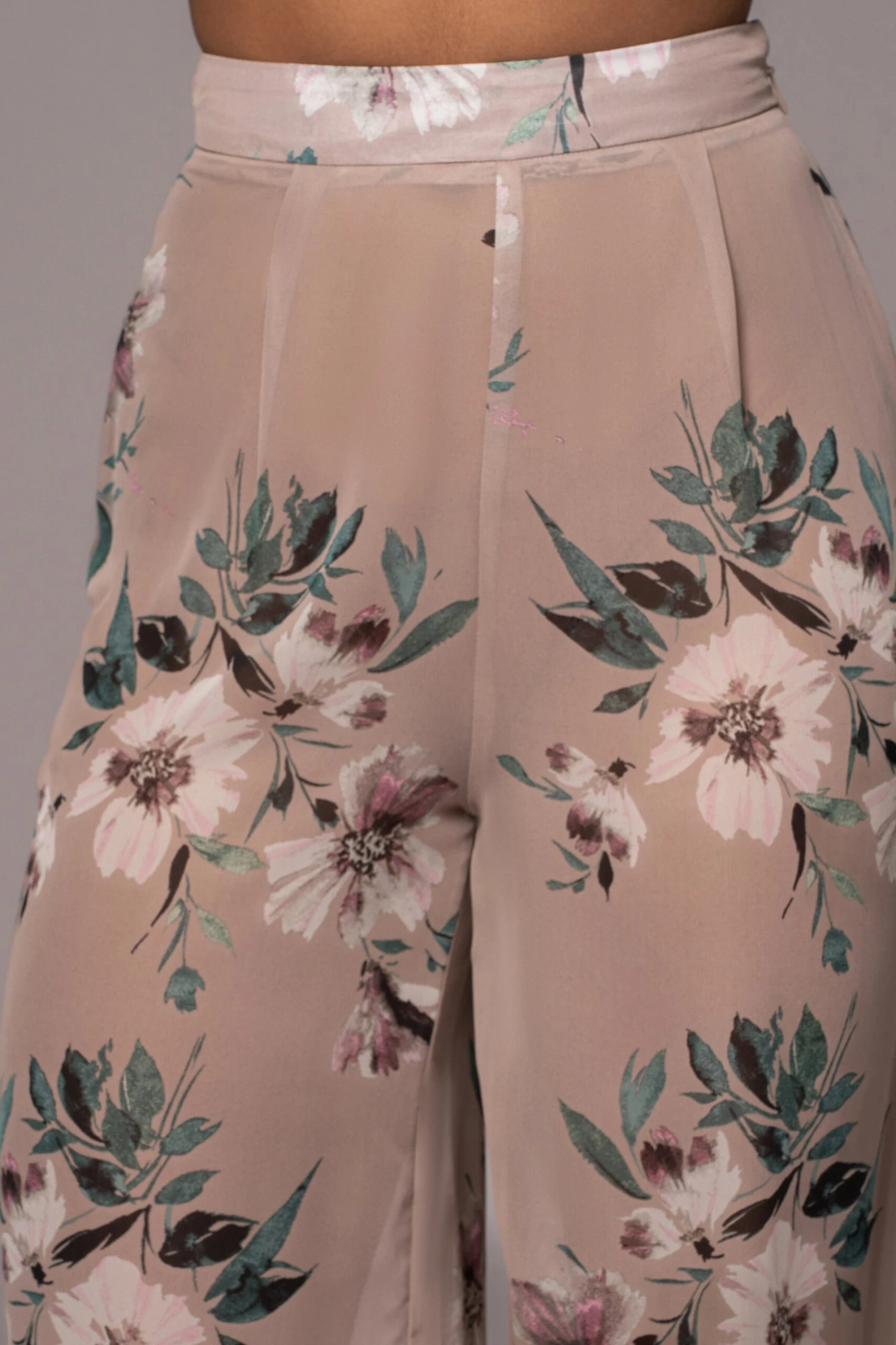 Purple Floral Stay For A While Printed Trousers - Image 5