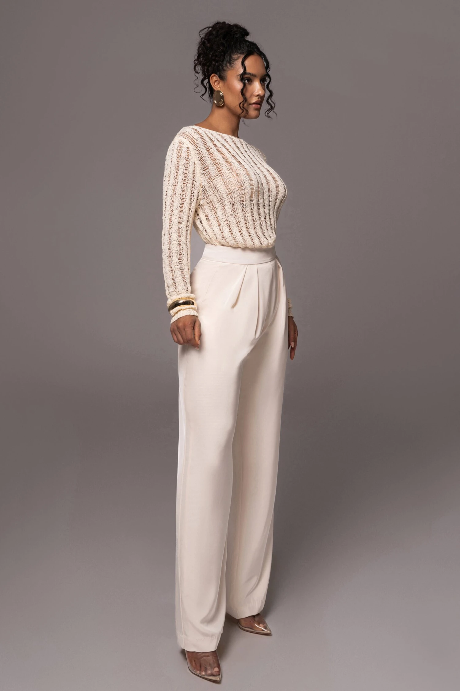 Cream Natalya Rib Knit Top - Image 8