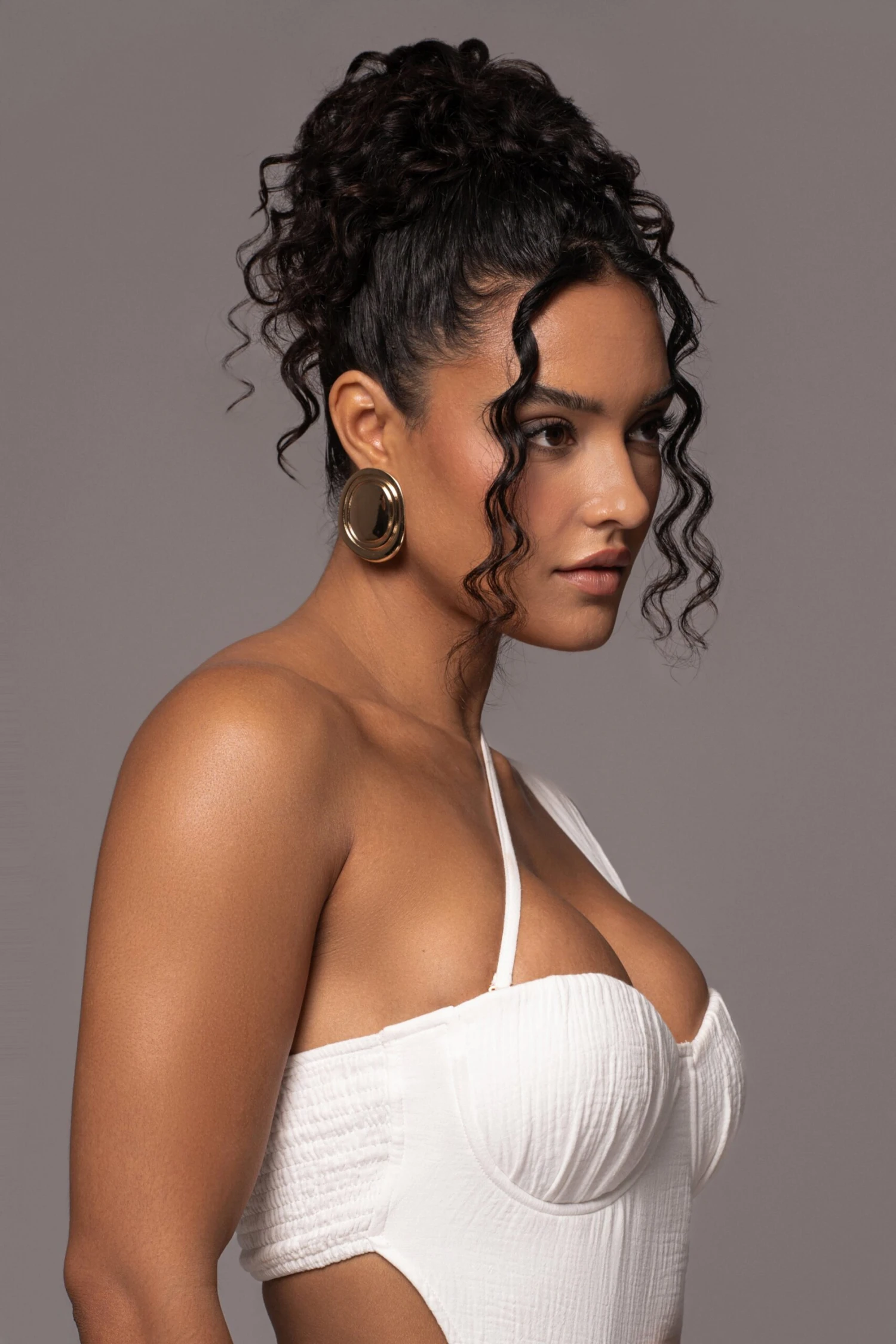 Natural Scenic One-Shoulder Linen Bodysuit - Image 9