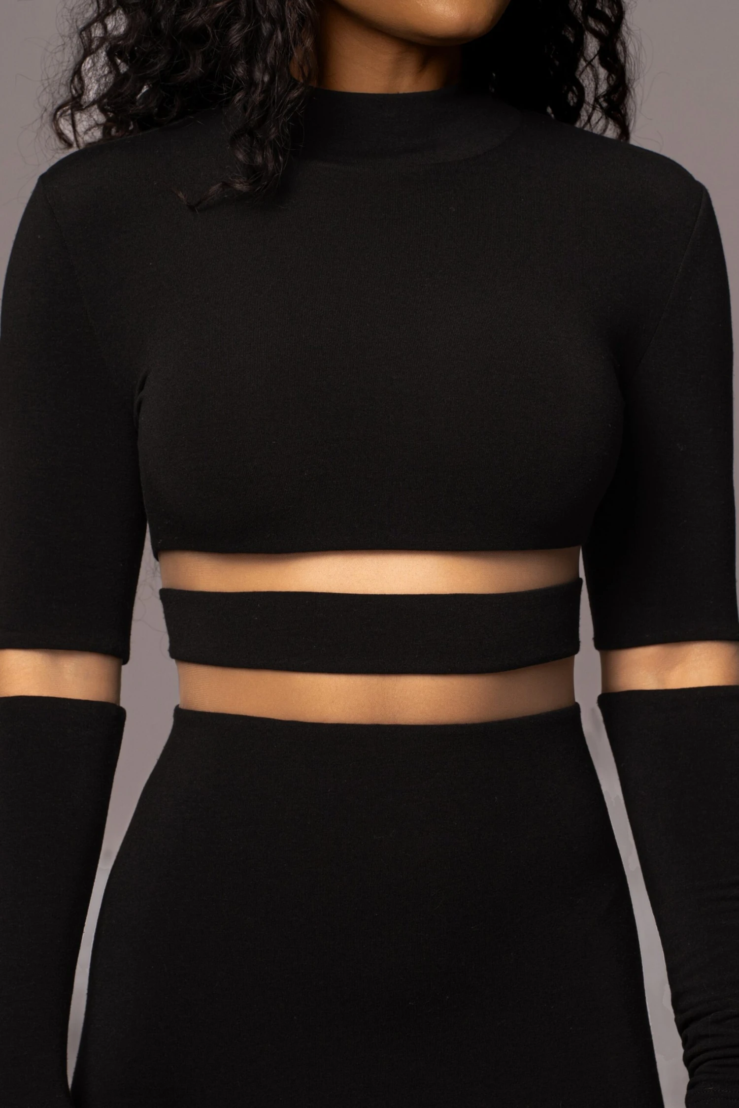 Noir The One Mock Neck Midi Dress - Image 5