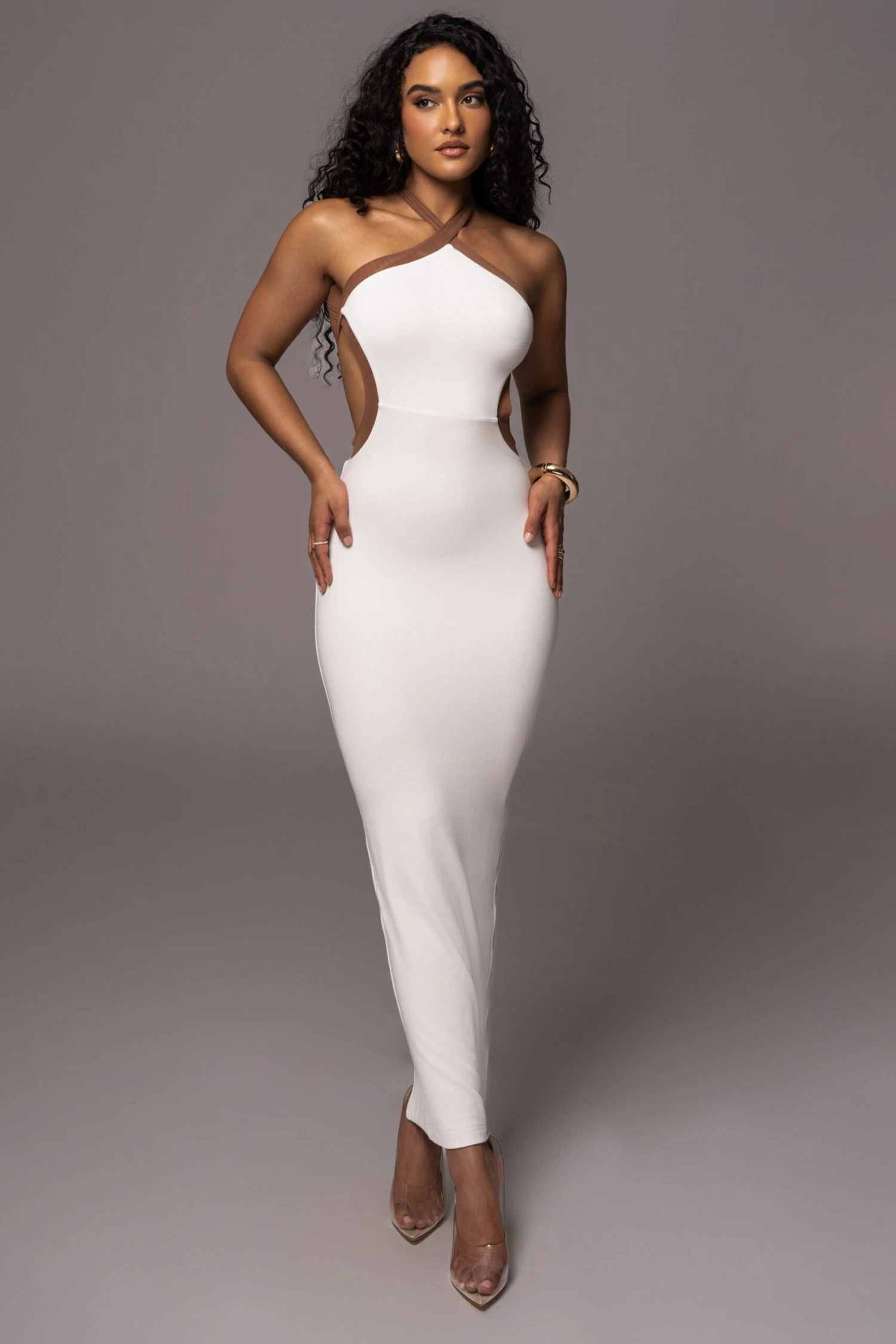 Ivory Nights In Milan Maxi Dress - Image 5