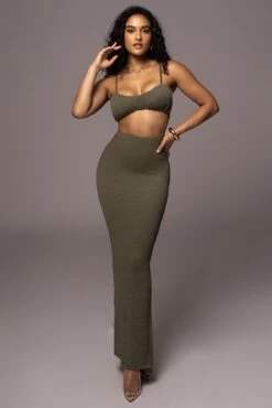 Olive Fiji 2-Piece Skirt Set