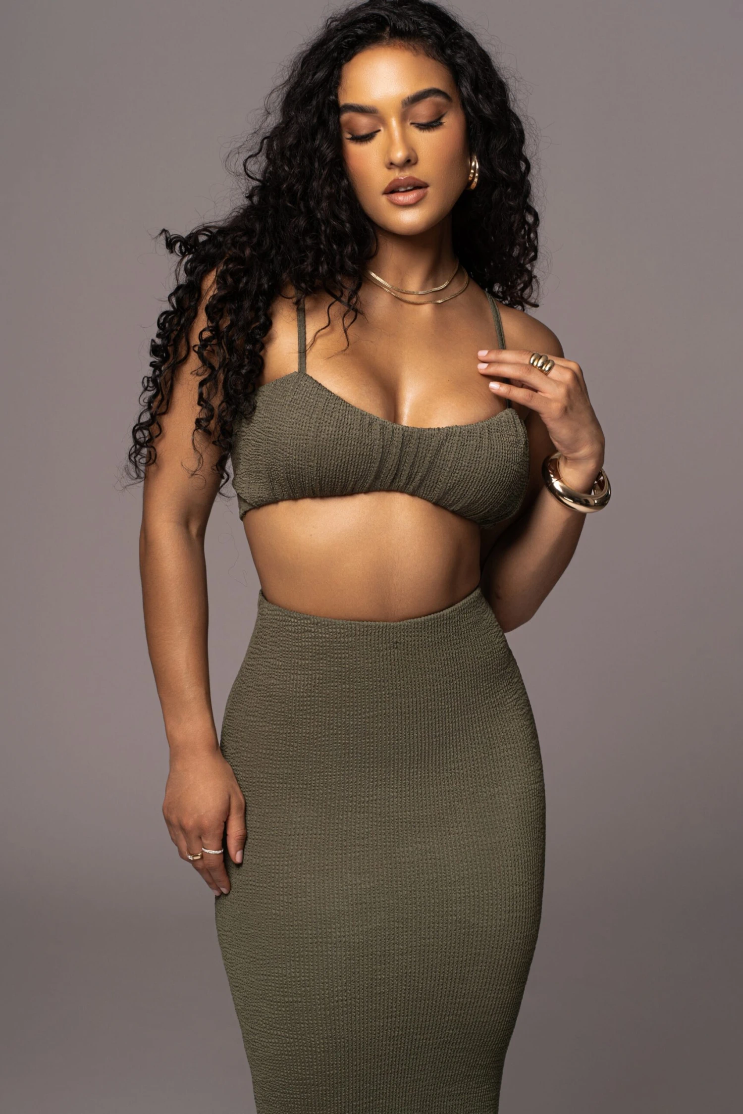 Olive Fiji 2-Piece Skirt Set - Image 4