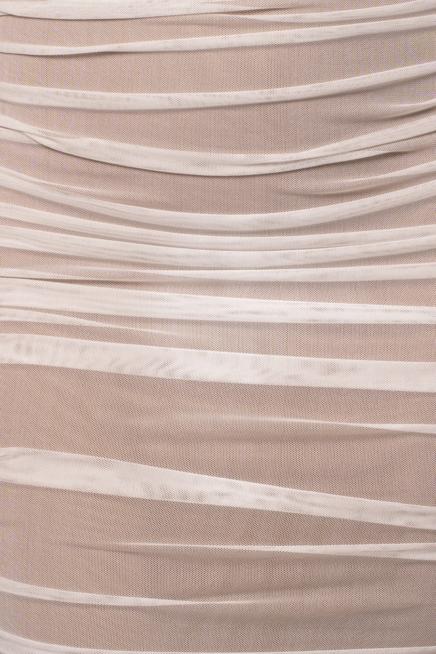 White Denise Ruched Dress - Image 11