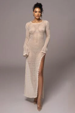 Cream Santa Barbara Cover Up Dress