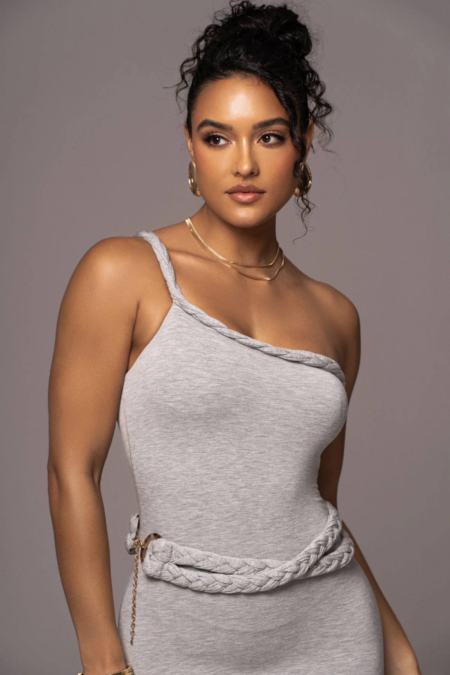 Grey One Of One Maxi Dress - Image 2